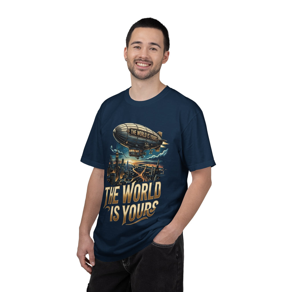 The World Is Yours Tee — Vintage Airship Graphic T-Shirt