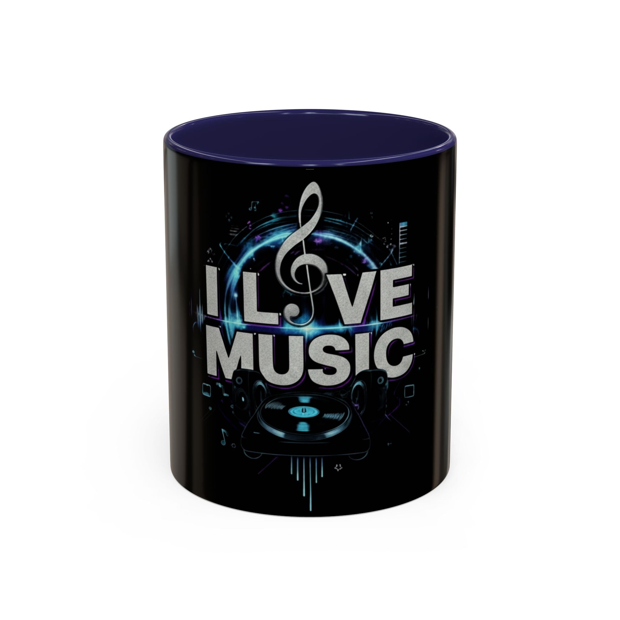 I Love Music Accent Coffee Mug  (11/15 oz)