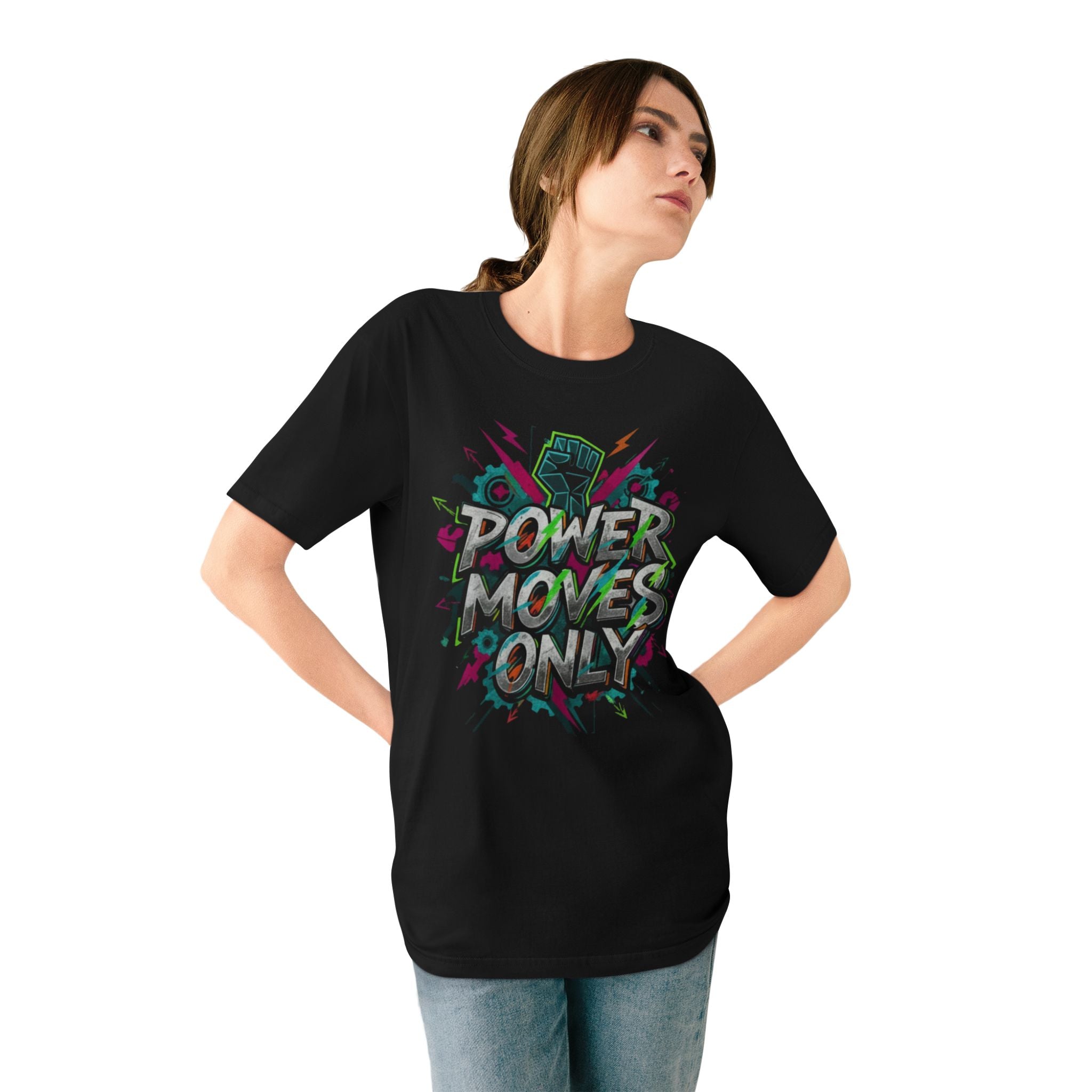 "Power Moves Only" T-Shirt  (Bold Motivational Graphic Tee)