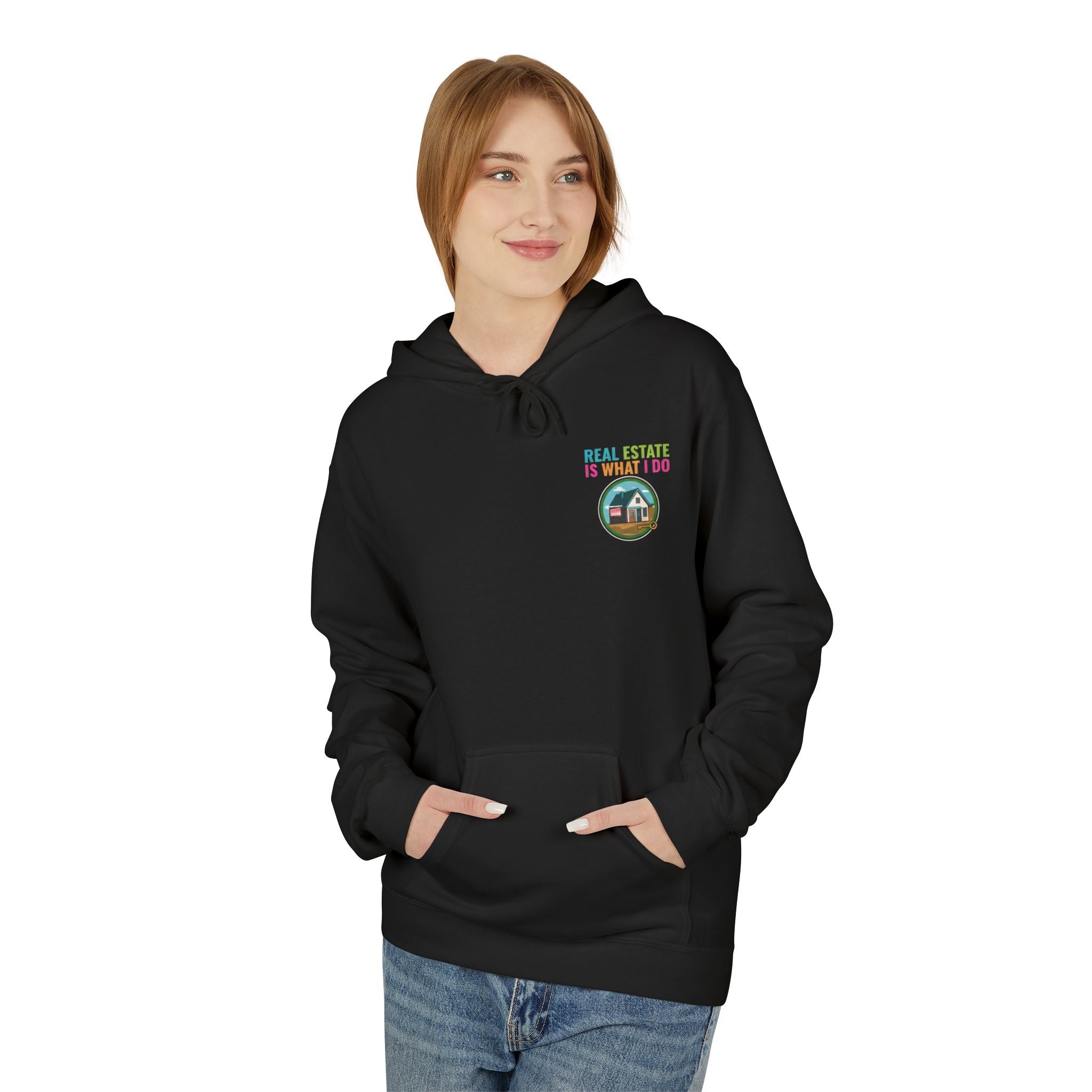 "Real Estate Is What I Do" Realtor House Graphic Hoodie