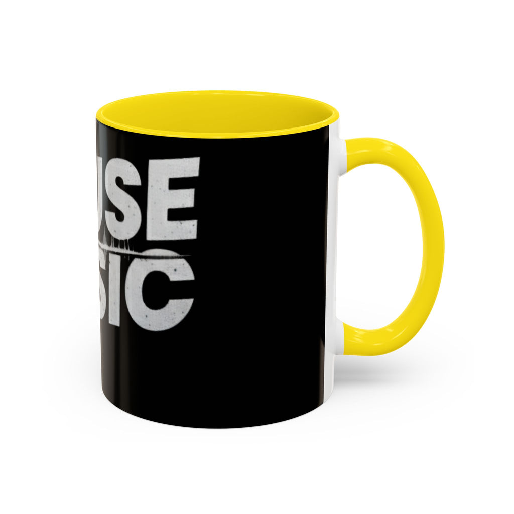 House Music Coffee Mug (Black DJ Turntable Design 11/15oz)