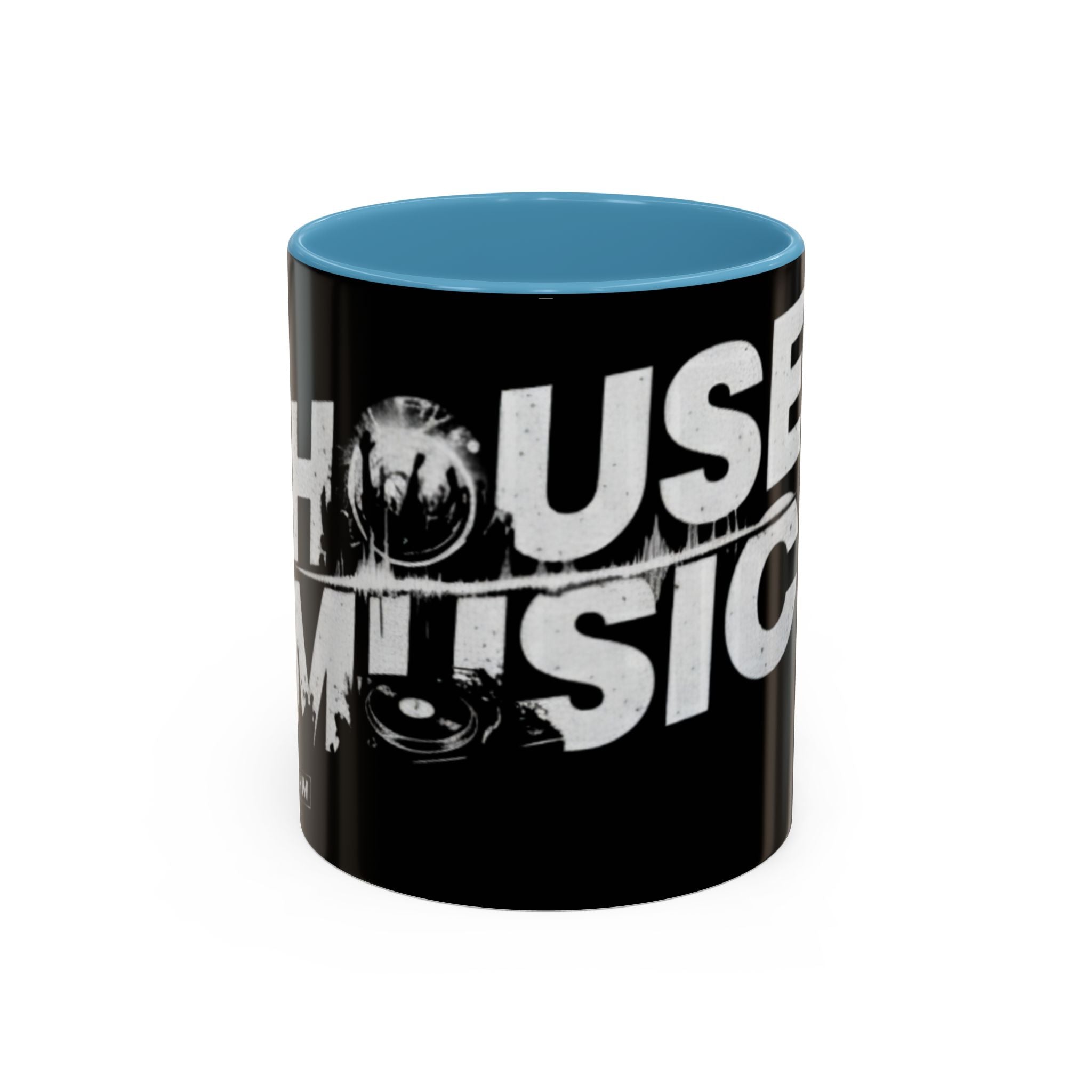 House Music Coffee Mug (Black DJ Turntable Design 11/15oz)