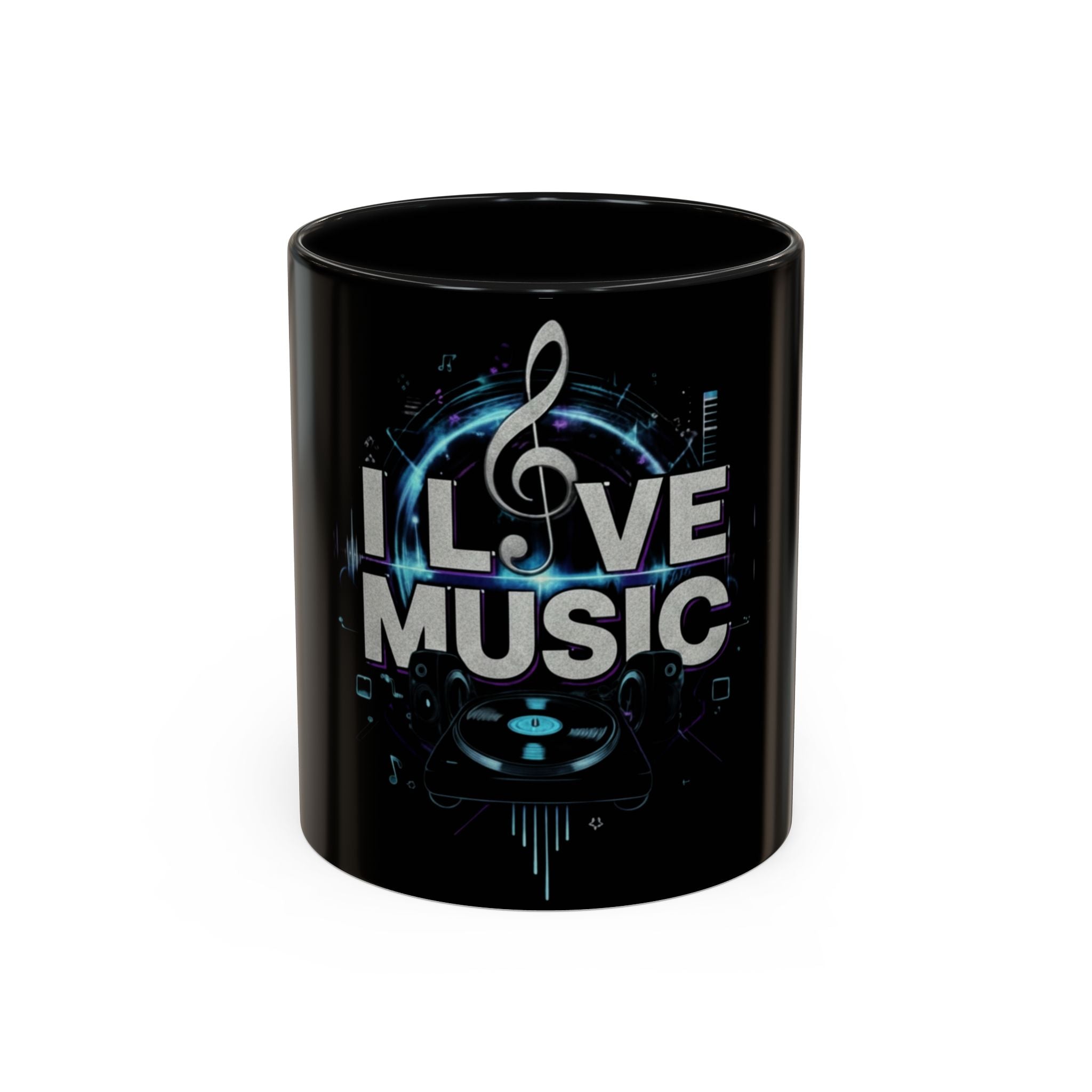 I Love Music Accent Coffee Mug  (11/15 oz)