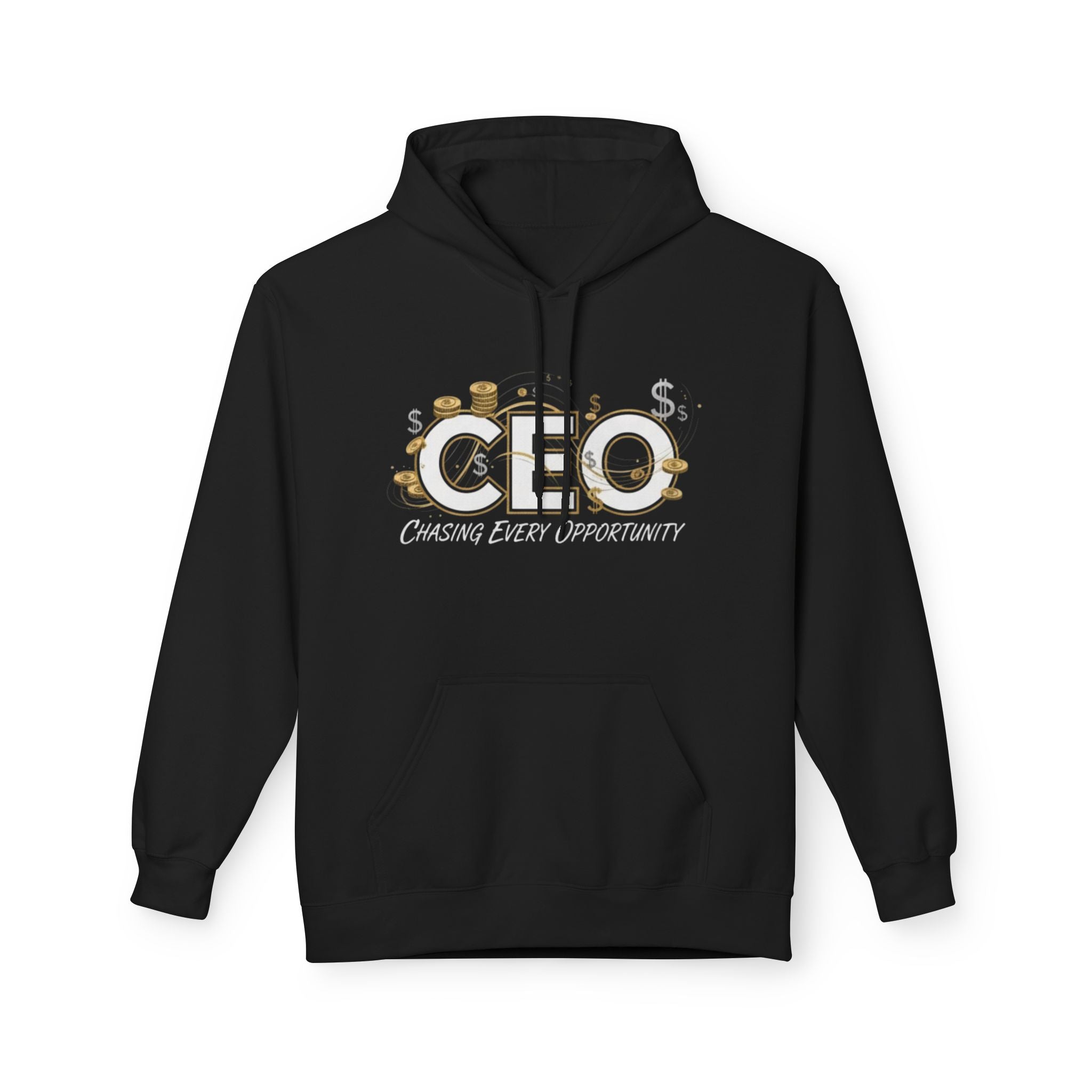 CEO "Chasing Every Opportunity" Hoodie (Entrepreneur Money Graphic Pullover)