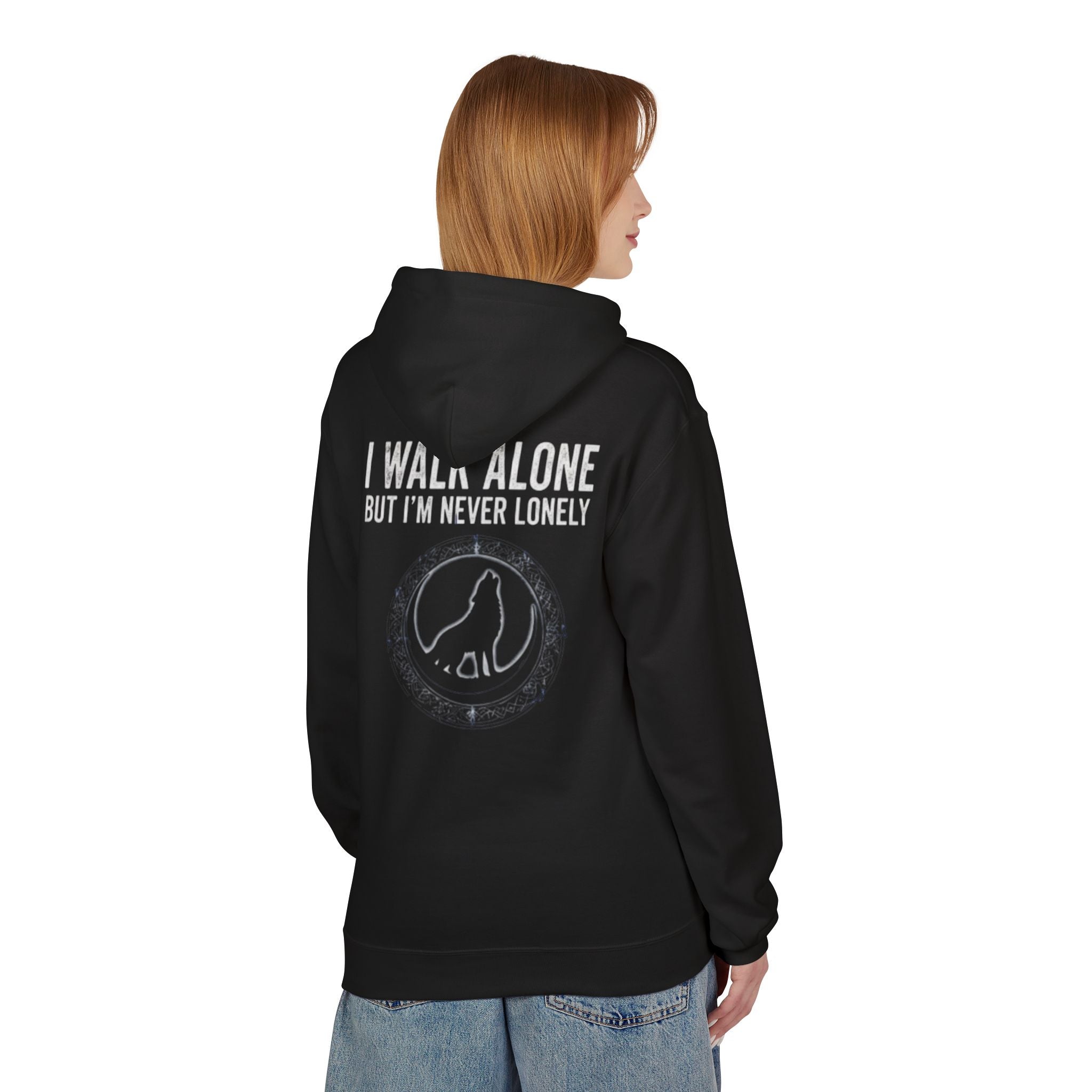"I Walk Alone But I'm Never Lonely" Graphic Pullover