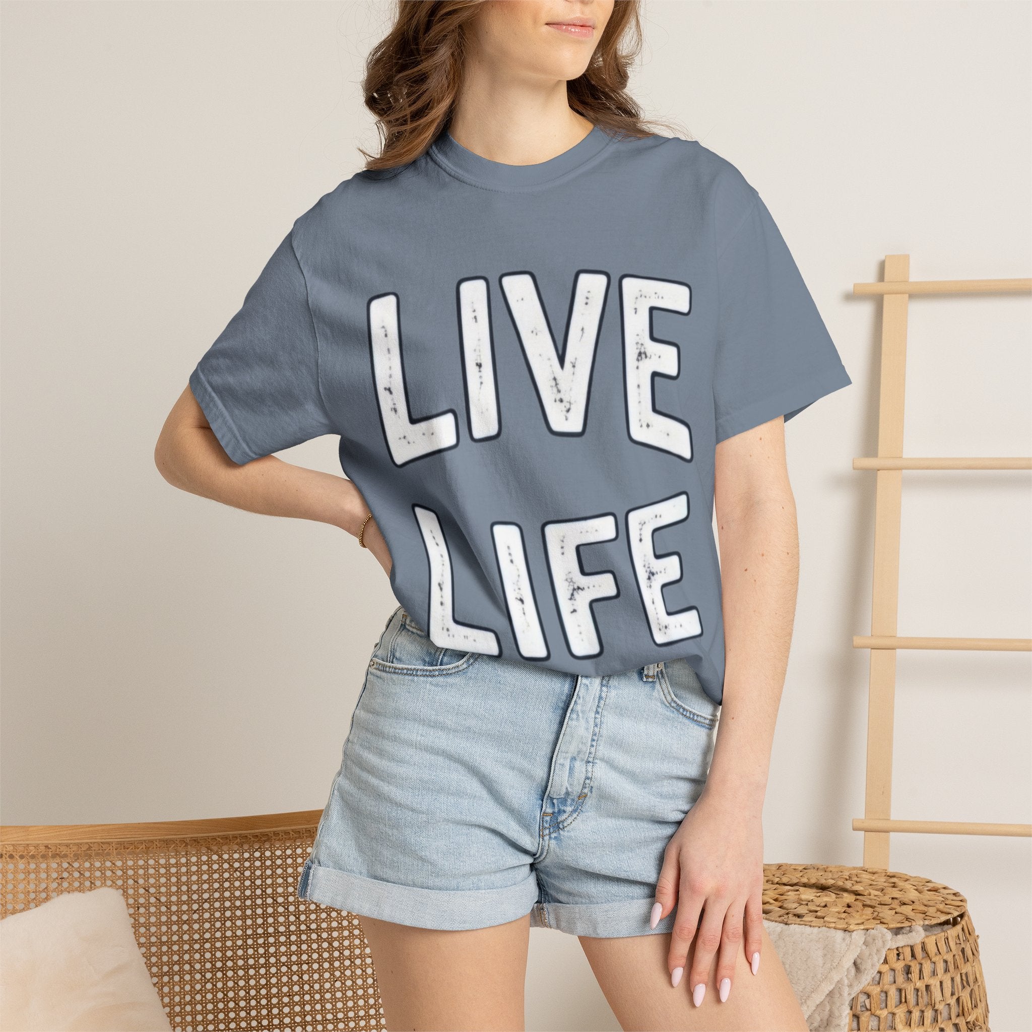 Live Life T-Shirt (White letttering)