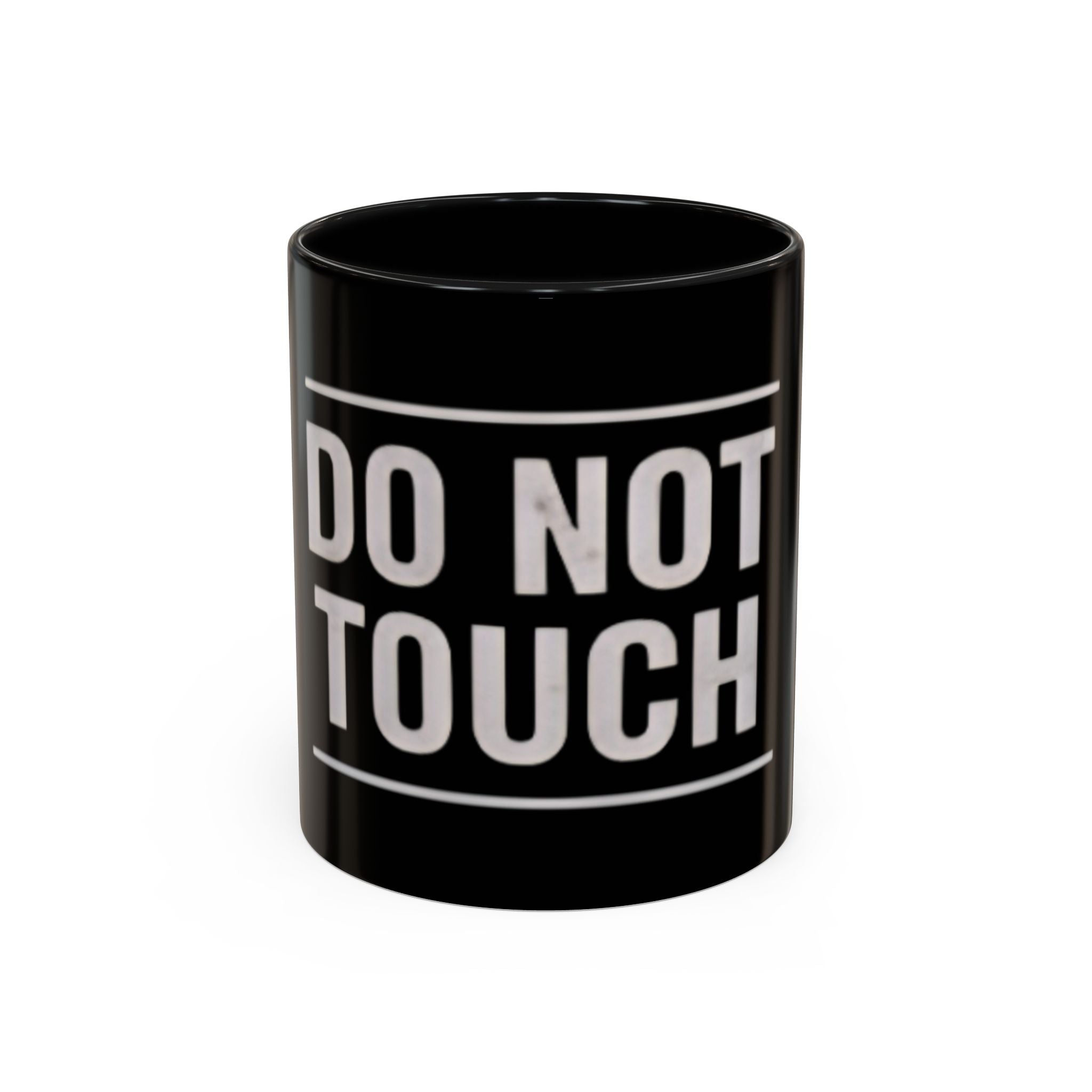 Do Not Touch Coffee Mug (Black Accent 11/15oz)