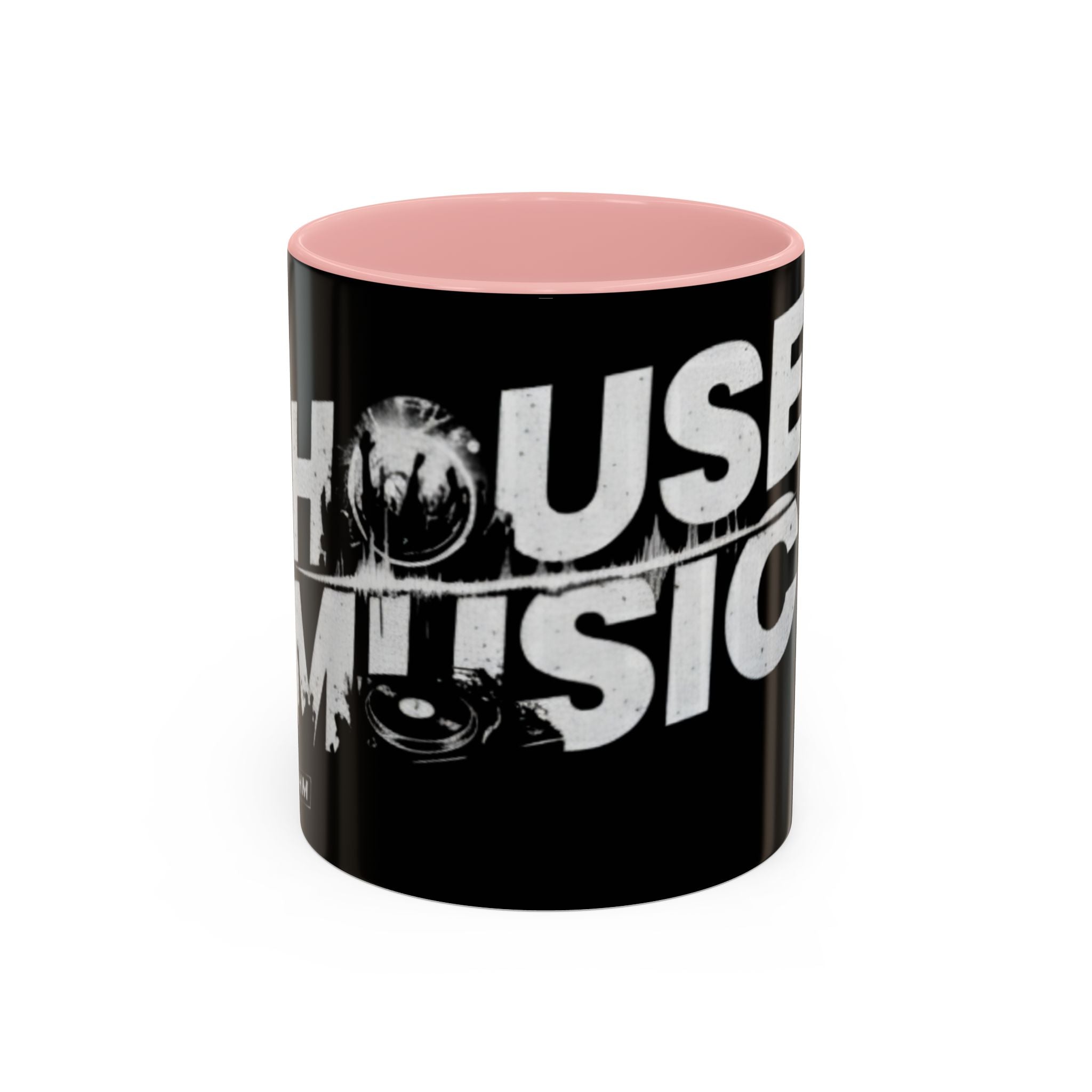 House Music Coffee Mug (Black DJ Turntable Design 11/15oz)