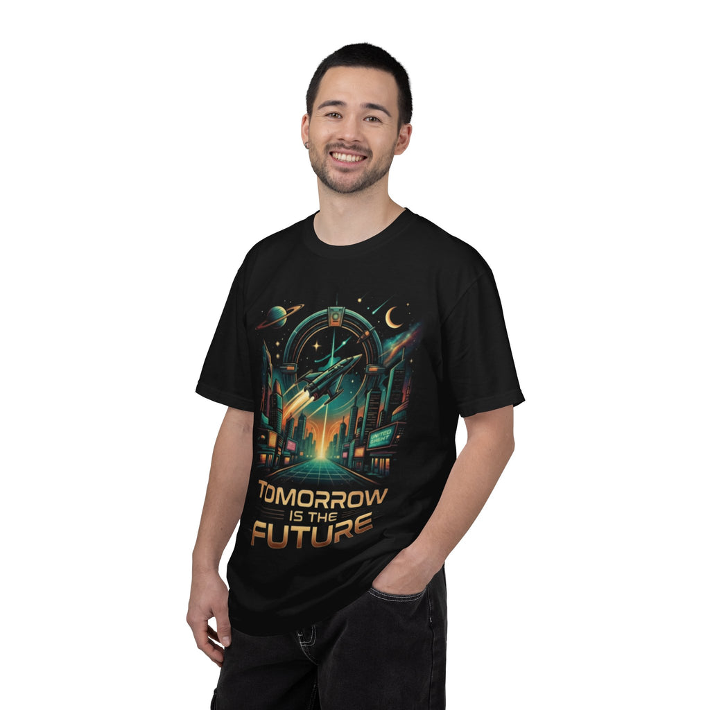 Tomorrow Is The Future T-Shirt — Retro Futurism Cityscape Tee