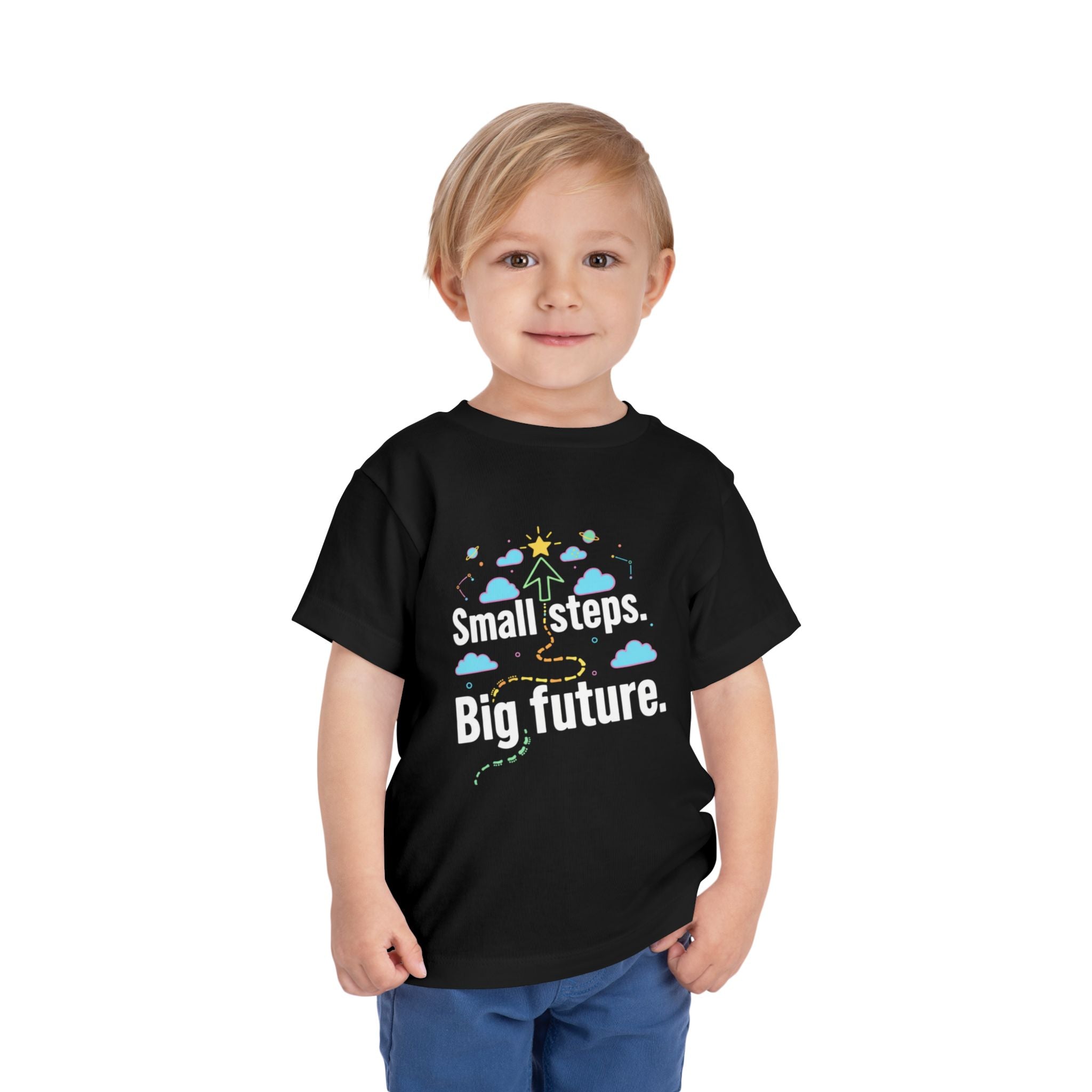"Small Steps. Big Future." (Motivational Kids Shirt)