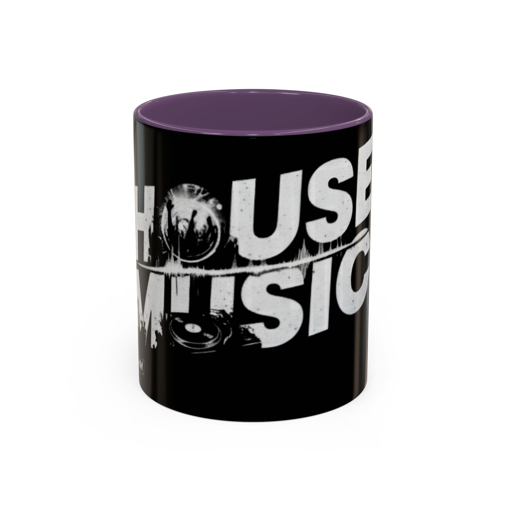 House Music Coffee Mug (Black DJ Turntable Design 11/15oz)