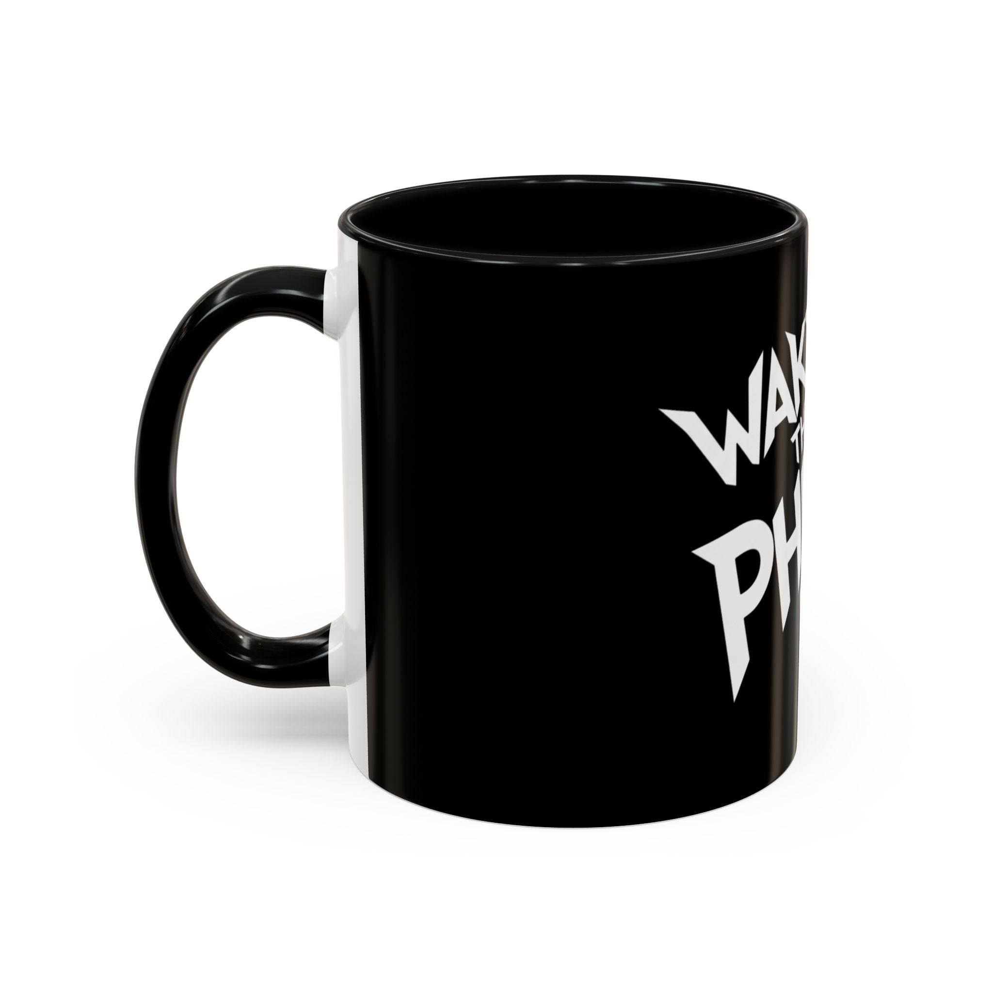 Wake the Phuck Up Coffee Mug   ( Funny Offensive Morning Mug, Bold Typography 11/15oz)