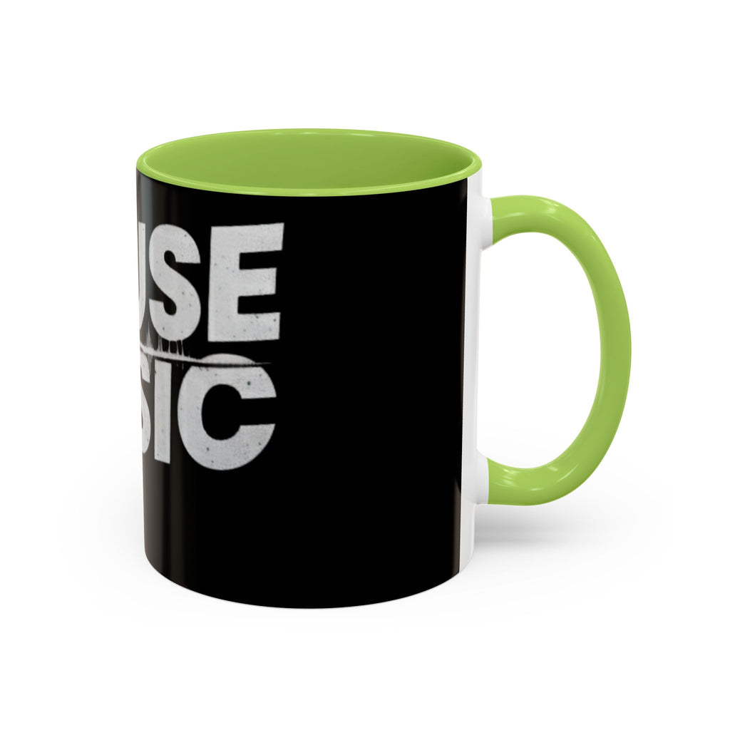 House Music Coffee Mug (Black DJ Turntable Design 11/15oz)