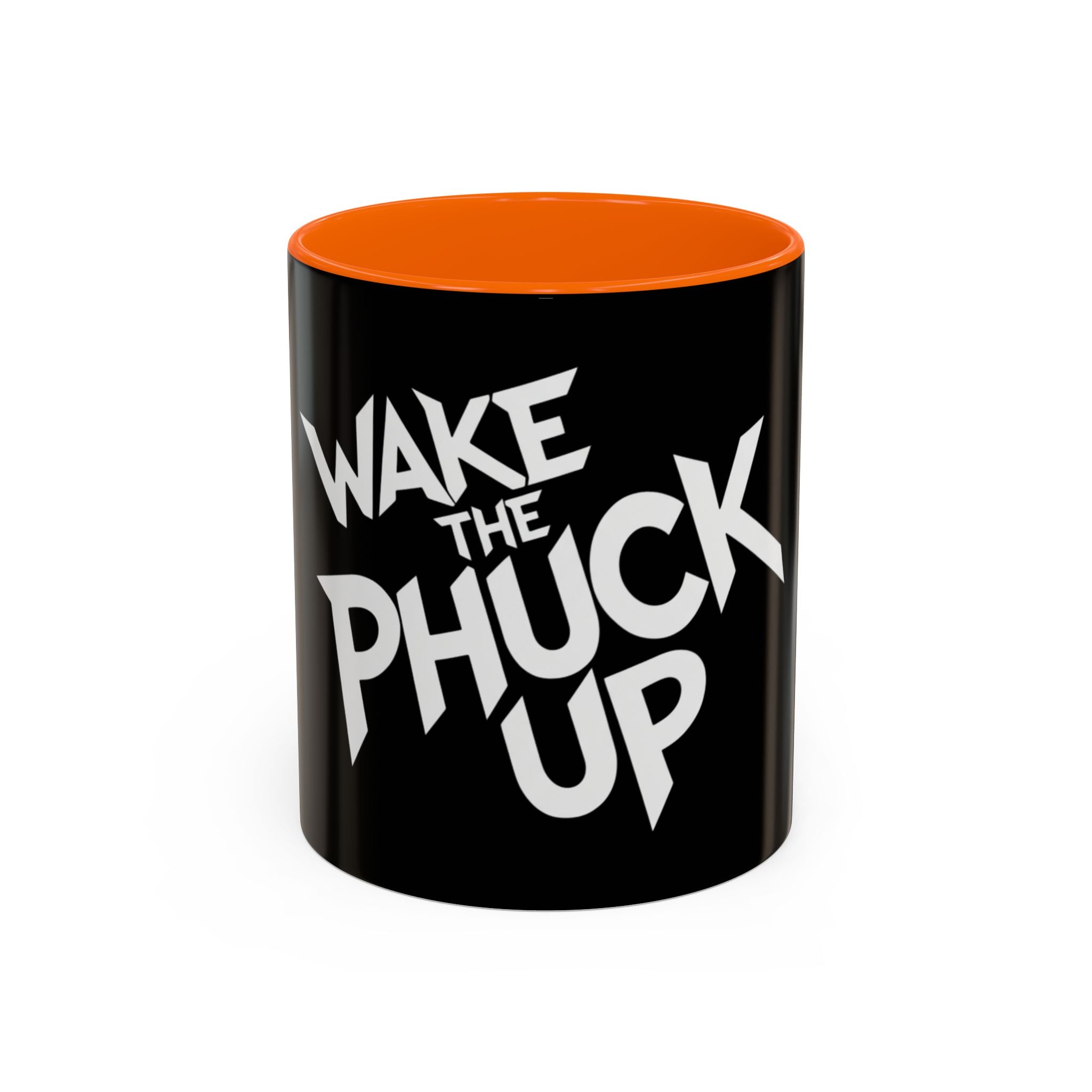 Wake the Phuck Up Coffee Mug   ( Funny Offensive Morning Mug, Bold Typography 11/15oz)