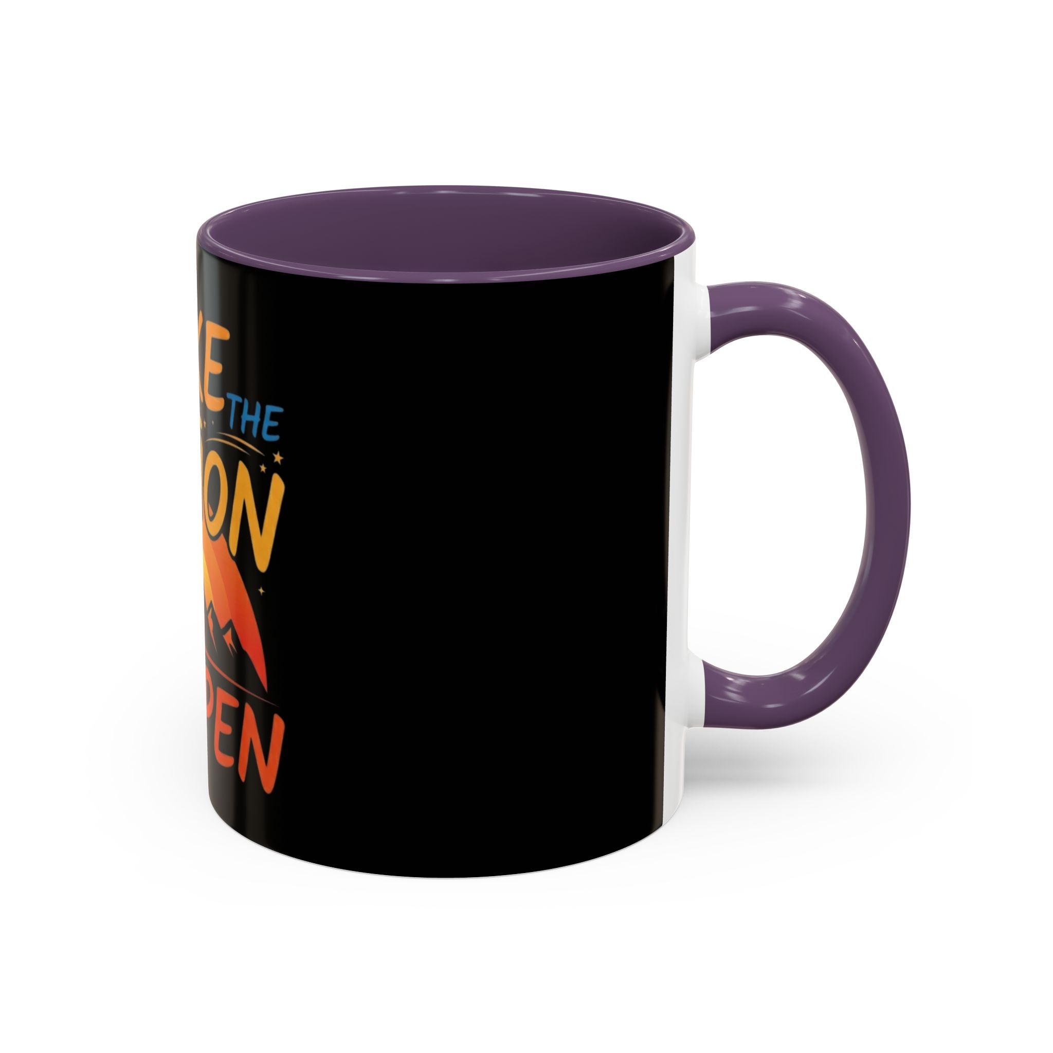 Make the Action Happen Coffee Mug — Motivational Black Accent Mug (11/15oz)