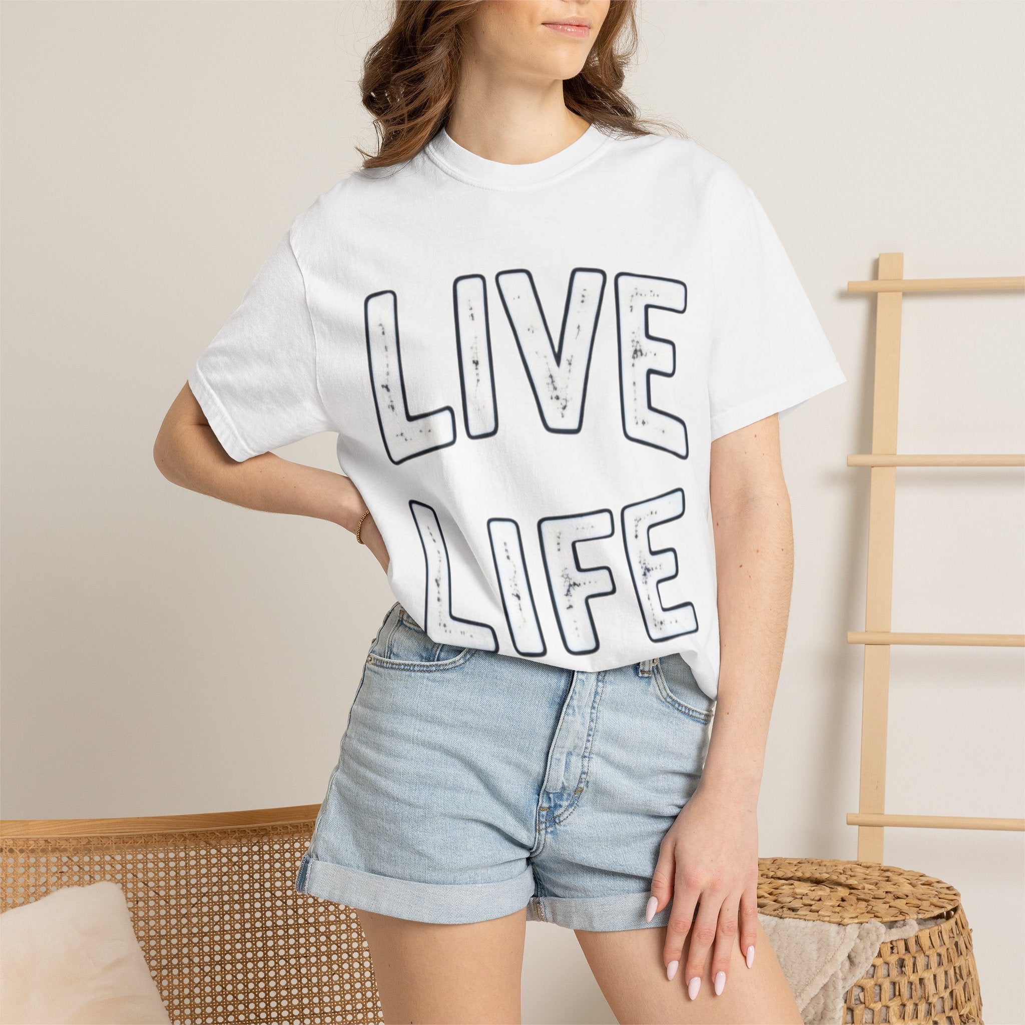 Live Life T-Shirt (White letttering)