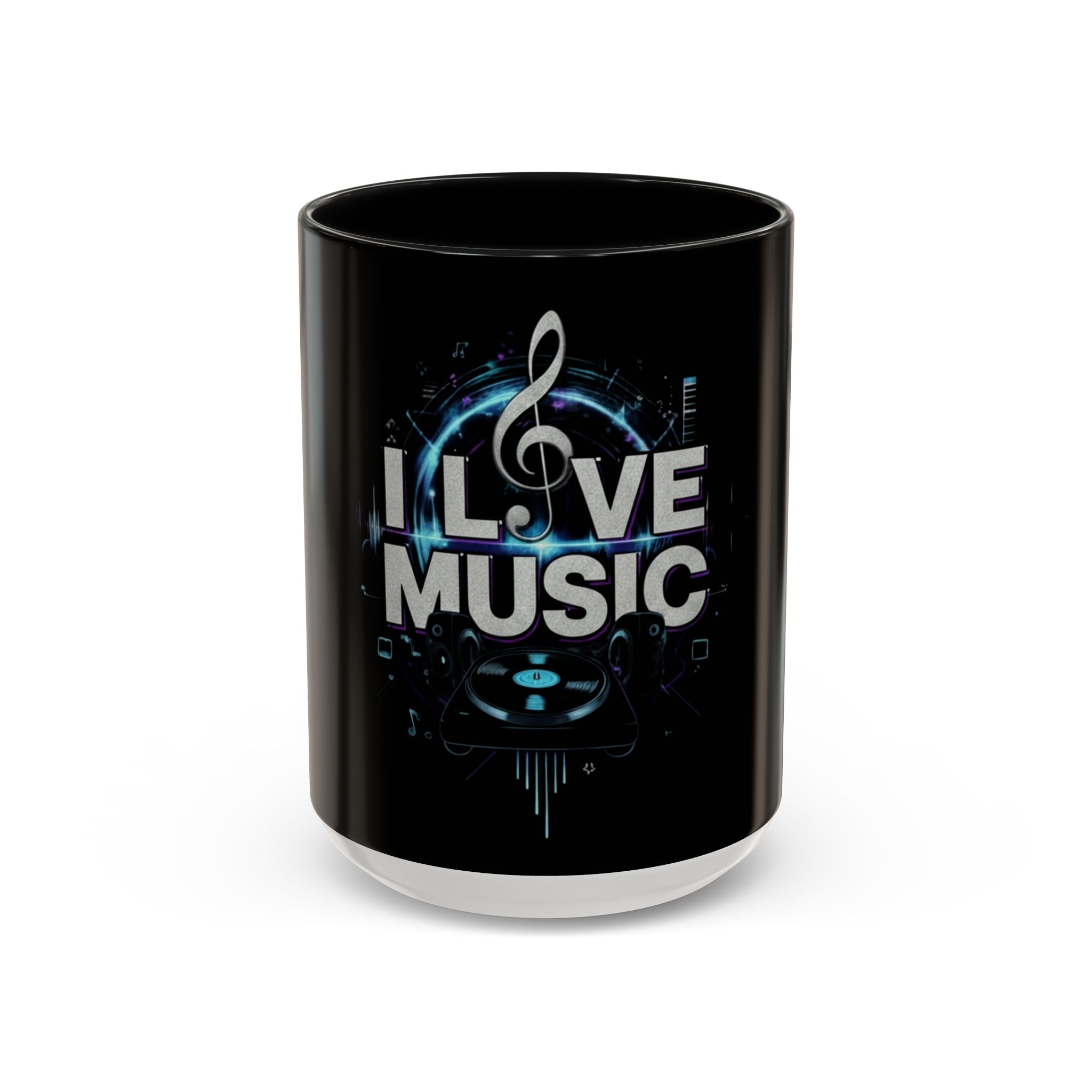 I Love Music Accent Coffee Mug  (11/15 oz)