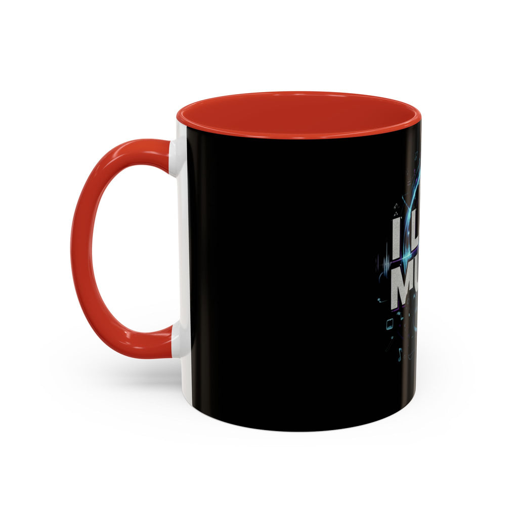I Love Music Accent Coffee Mug  (11/15 oz)