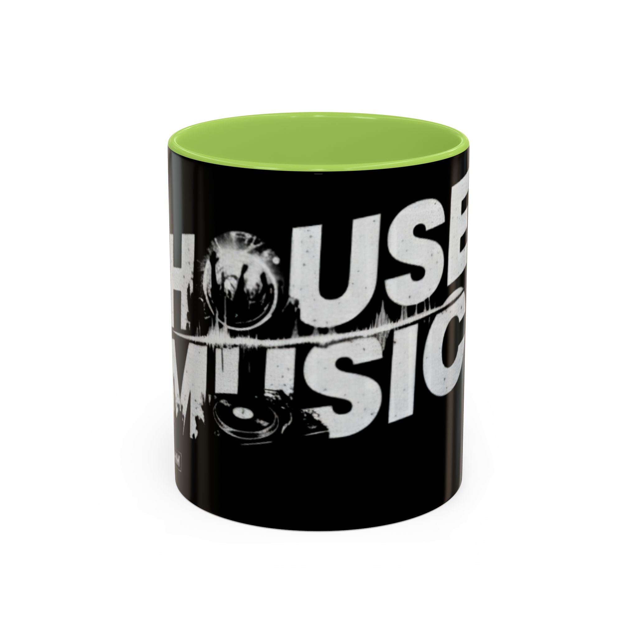 House Music Coffee Mug (Black DJ Turntable Design 11/15oz)