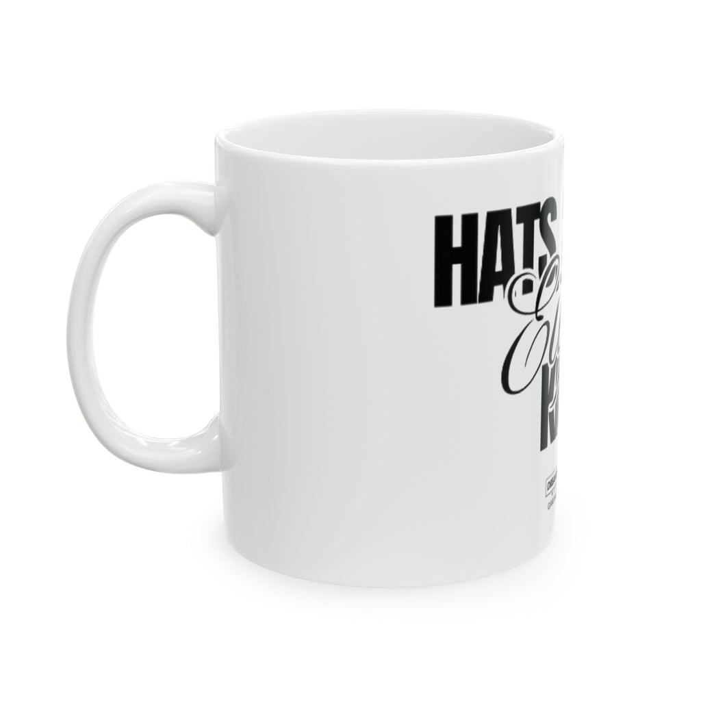 'Snares, Eights and Kicks' Ceramic Coffee Cup (11oz/15oz) (White)