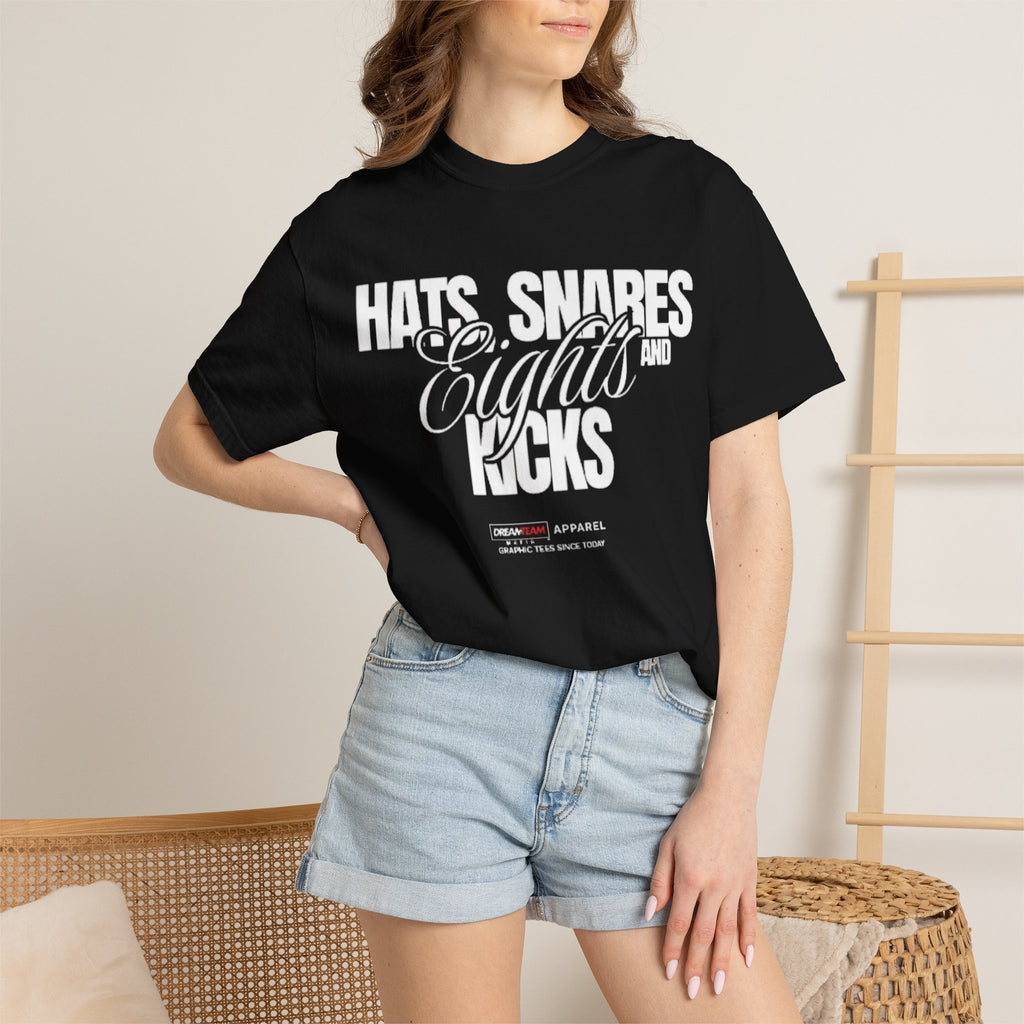 "Hats, Snares, Eights and Kicks" Graphic Tee