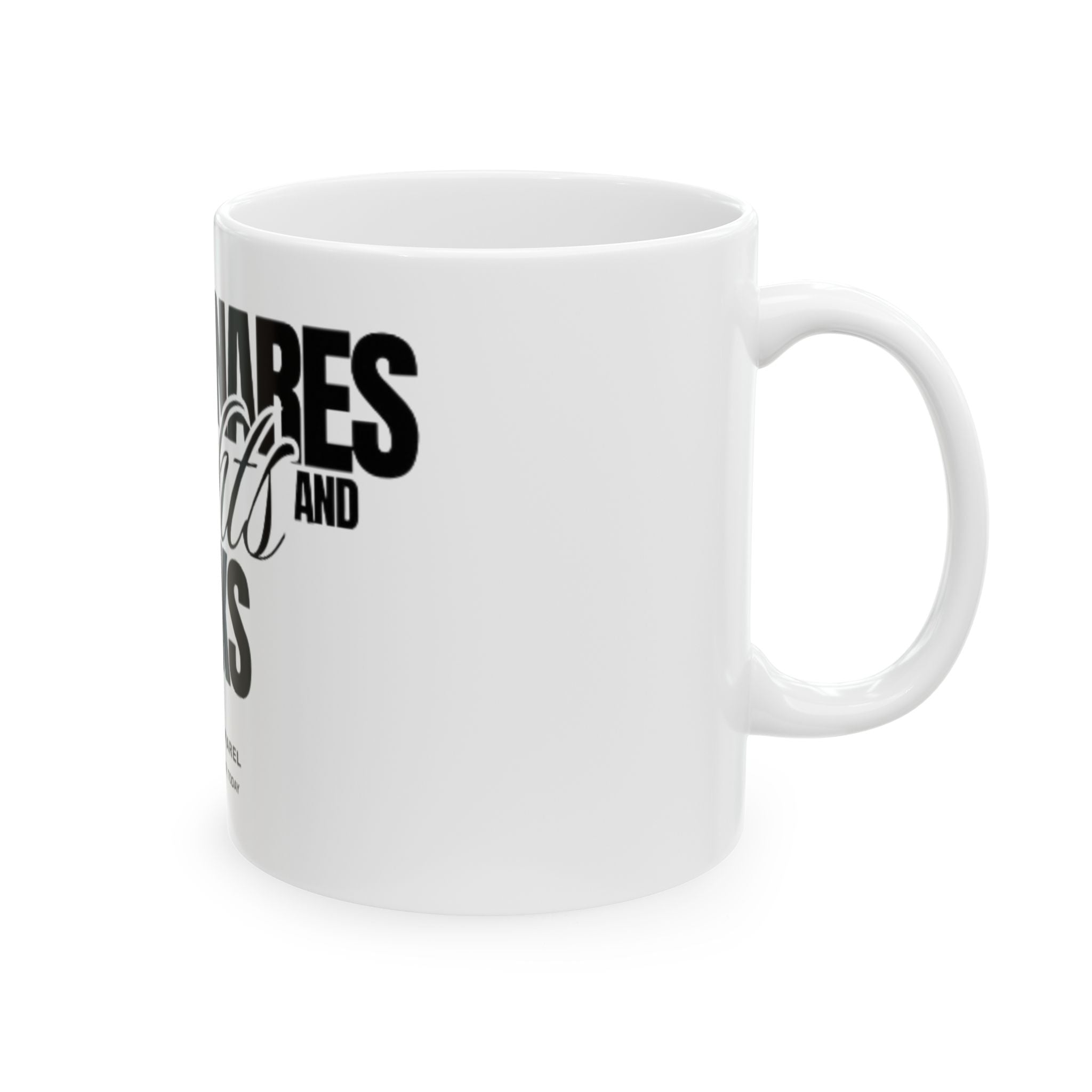 'Snares, Eights and Kicks' Ceramic Coffee Cup (11oz/15oz) (White)