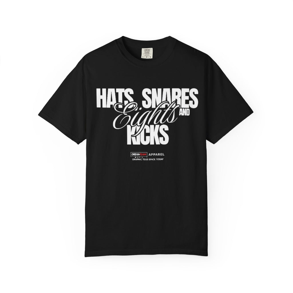 "Hats, Snares, Eights and Kicks" Graphic Tee