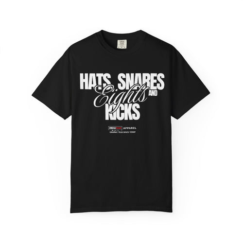 "Hats, Snares, Eights and Kicks" Graphic Tee