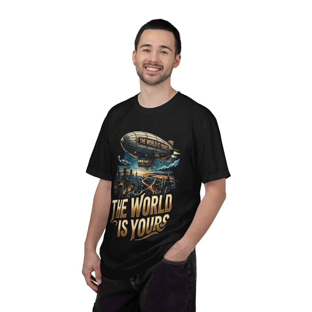 The World Is Yours Tee — Vintage Airship Graphic T-Shirt