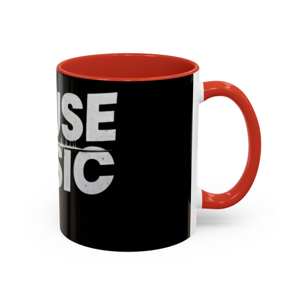 House Music Coffee Mug (Black DJ Turntable Design 11/15oz)