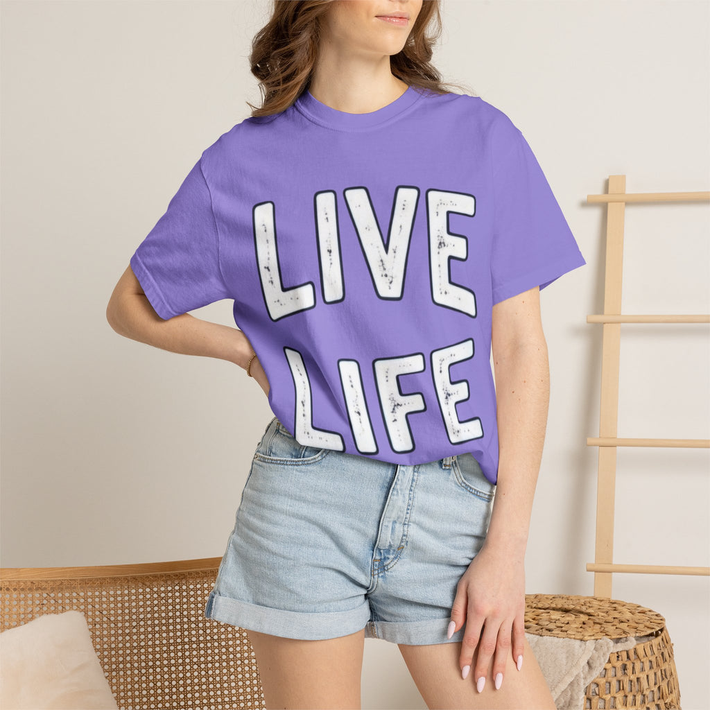 Live Life T-Shirt (White letttering)