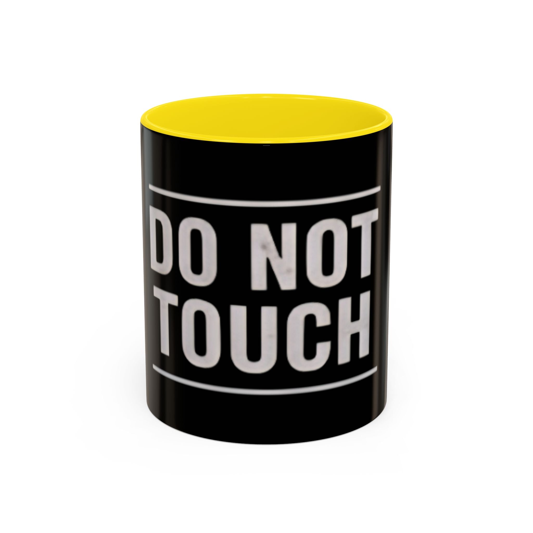 Do Not Touch Coffee Mug (Black Accent 11/15oz)