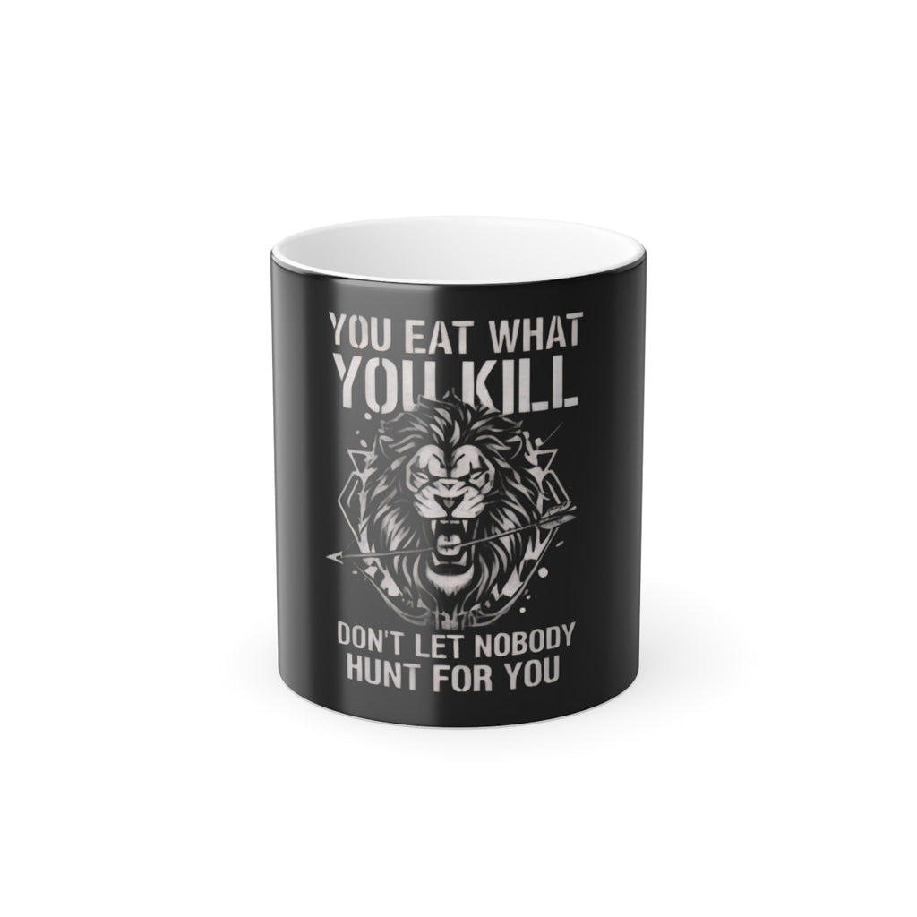 "You Eat What You Kill" Lion Graphic, 11oz Coffee Mug