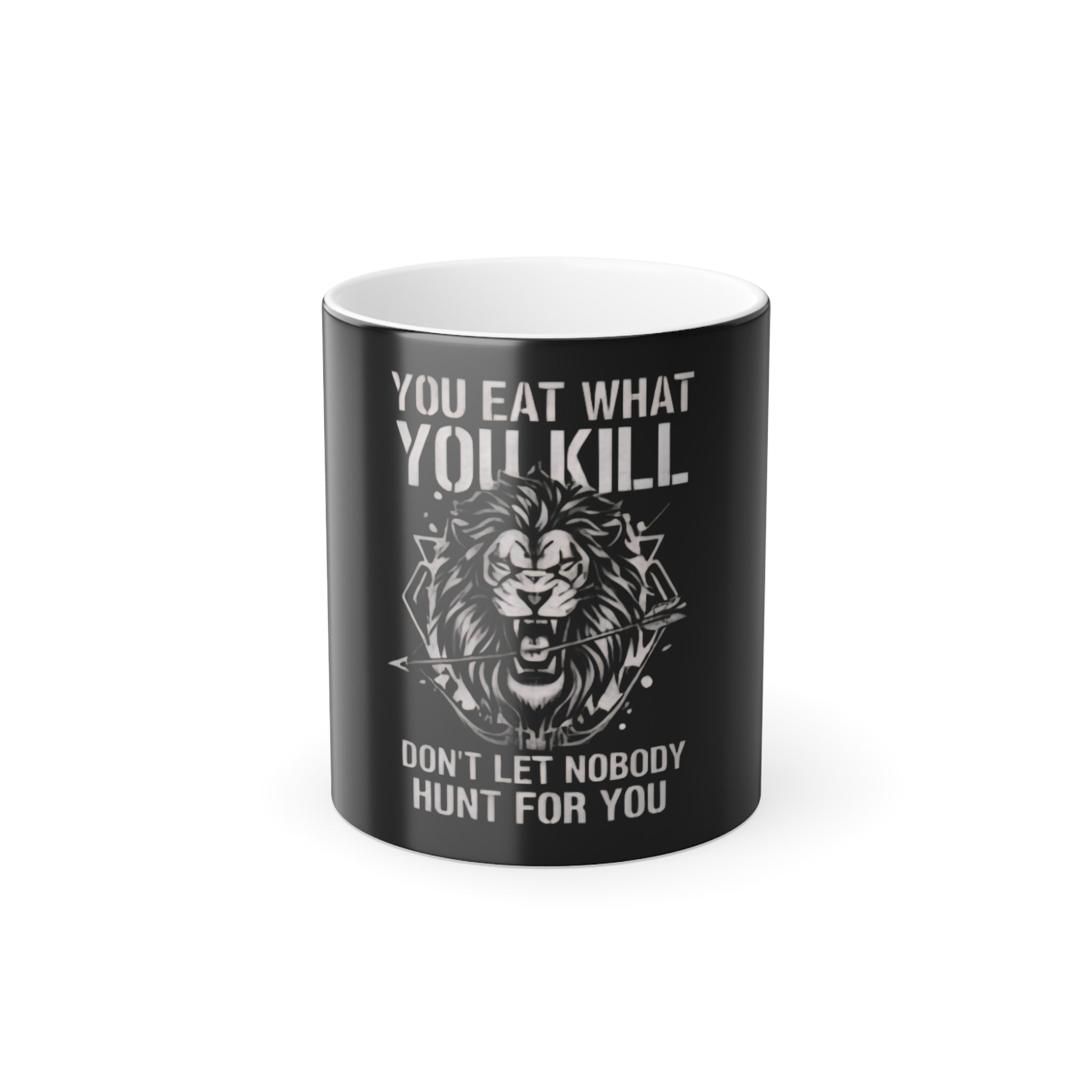 "You Eat What You Kill" Lion Graphic, 11oz Coffee Mug