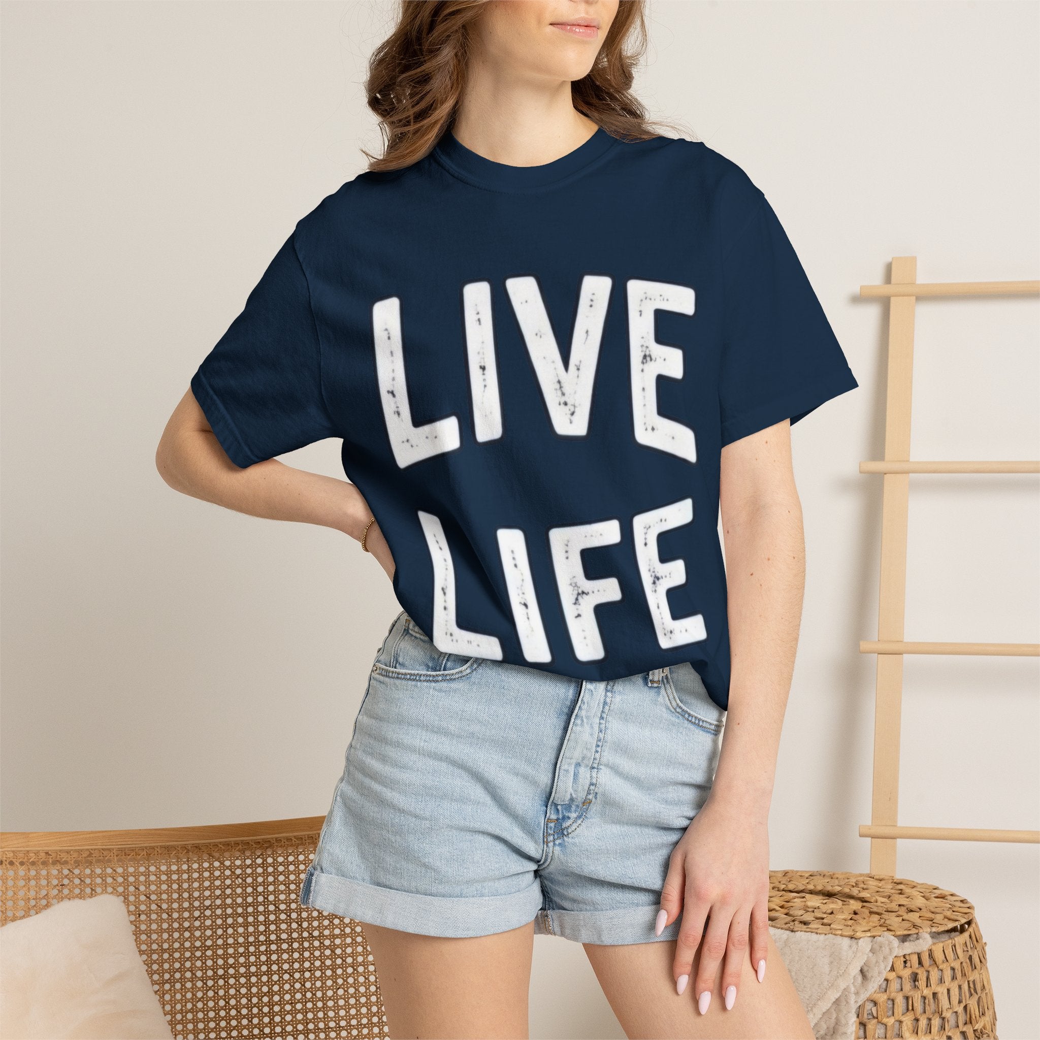 Live Life T-Shirt (White letttering)