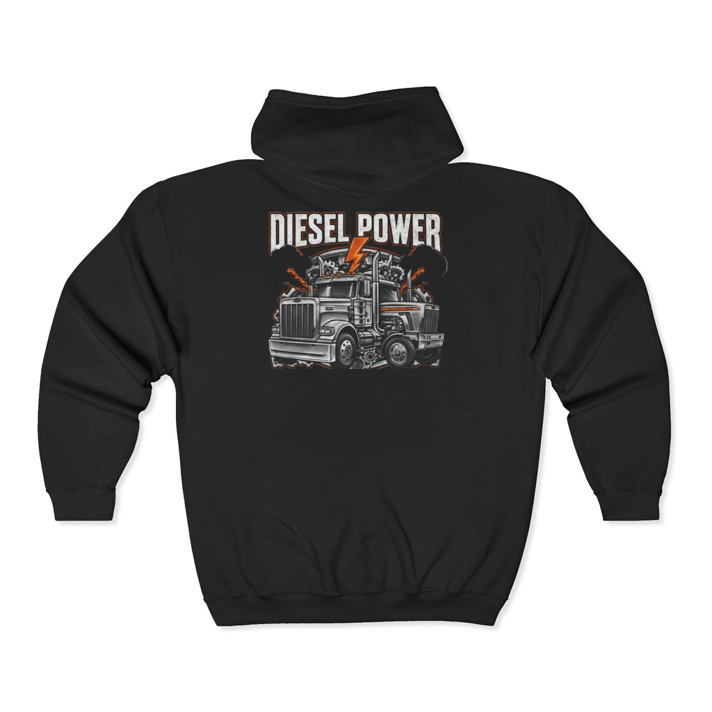 Diesel Power Truck Zip-Up Hoodie