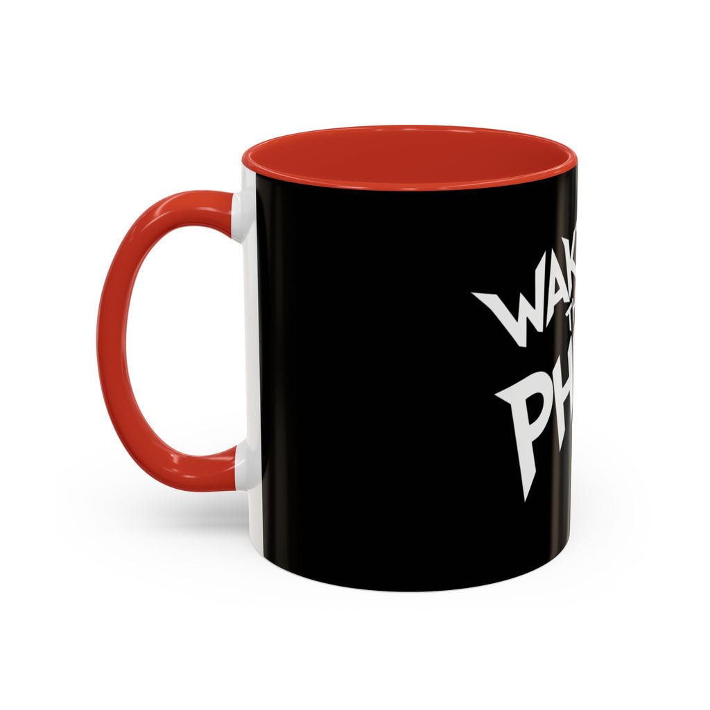 Wake the Phuck Up Coffee Mug   ( Funny Offensive Morning Mug, Bold Typography 11/15oz)