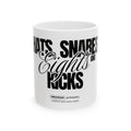 'Snares, Eights and Kicks' Ceramic Coffee Cup (11oz/15oz) (White)