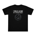 I Walk Alone But I’m Never Lonely T-Shirt — Wolf Circle Graphic Tee