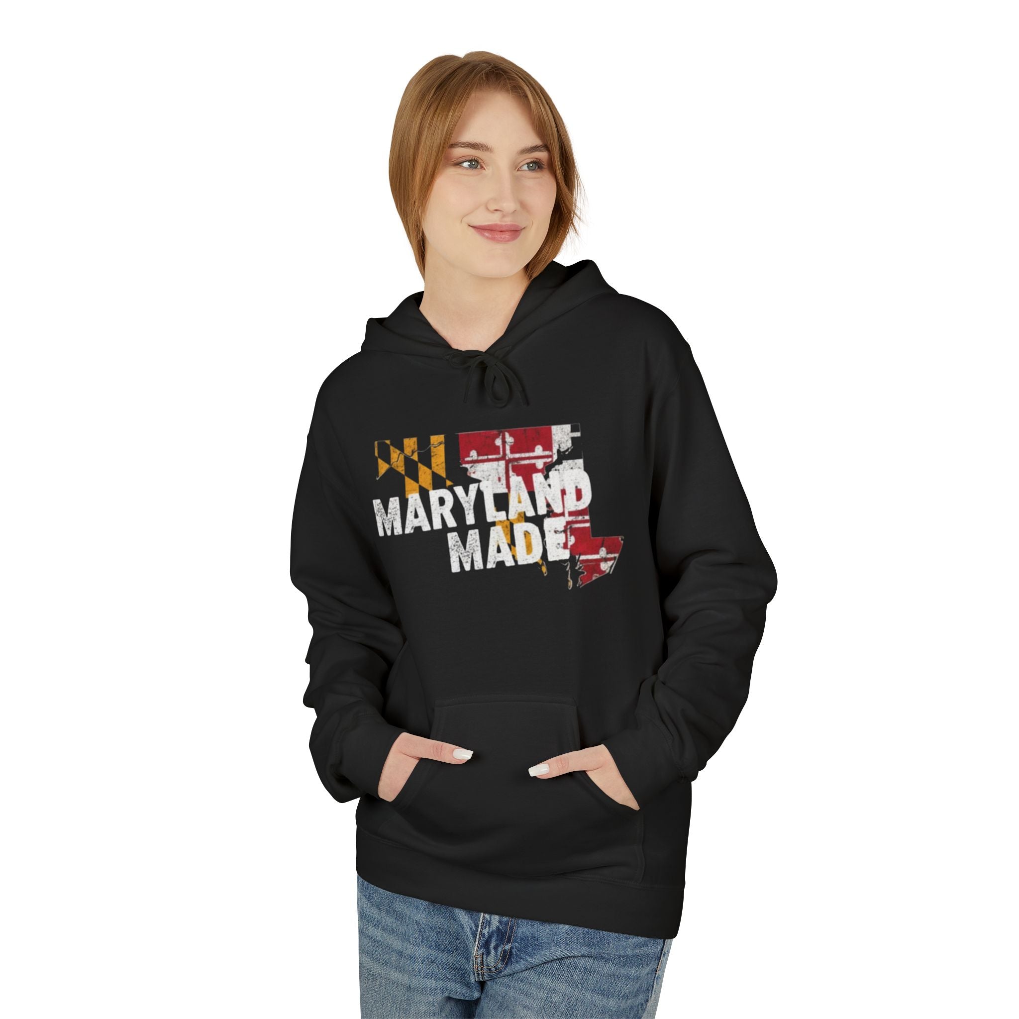 Maryland Made Hoodie (State Flag Graphic Pullover)