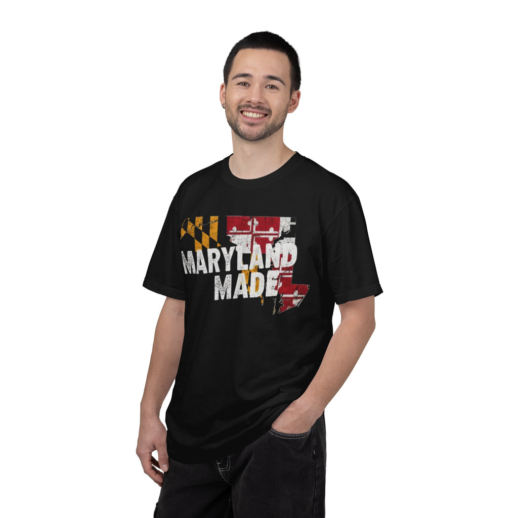 Maryland Made T-Shirt  (Distressed State Flag Tee)
