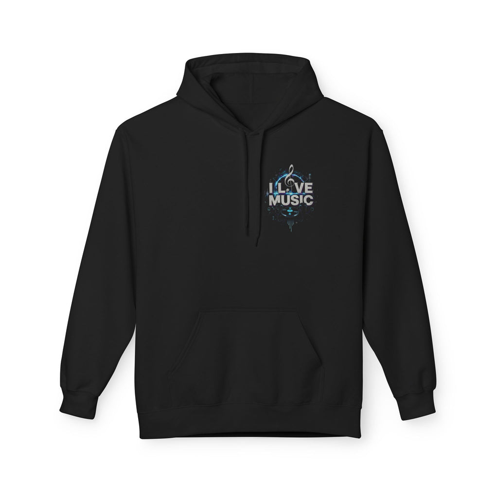 Music Lover Hoodie – "I Love Music" Graphic Pullover