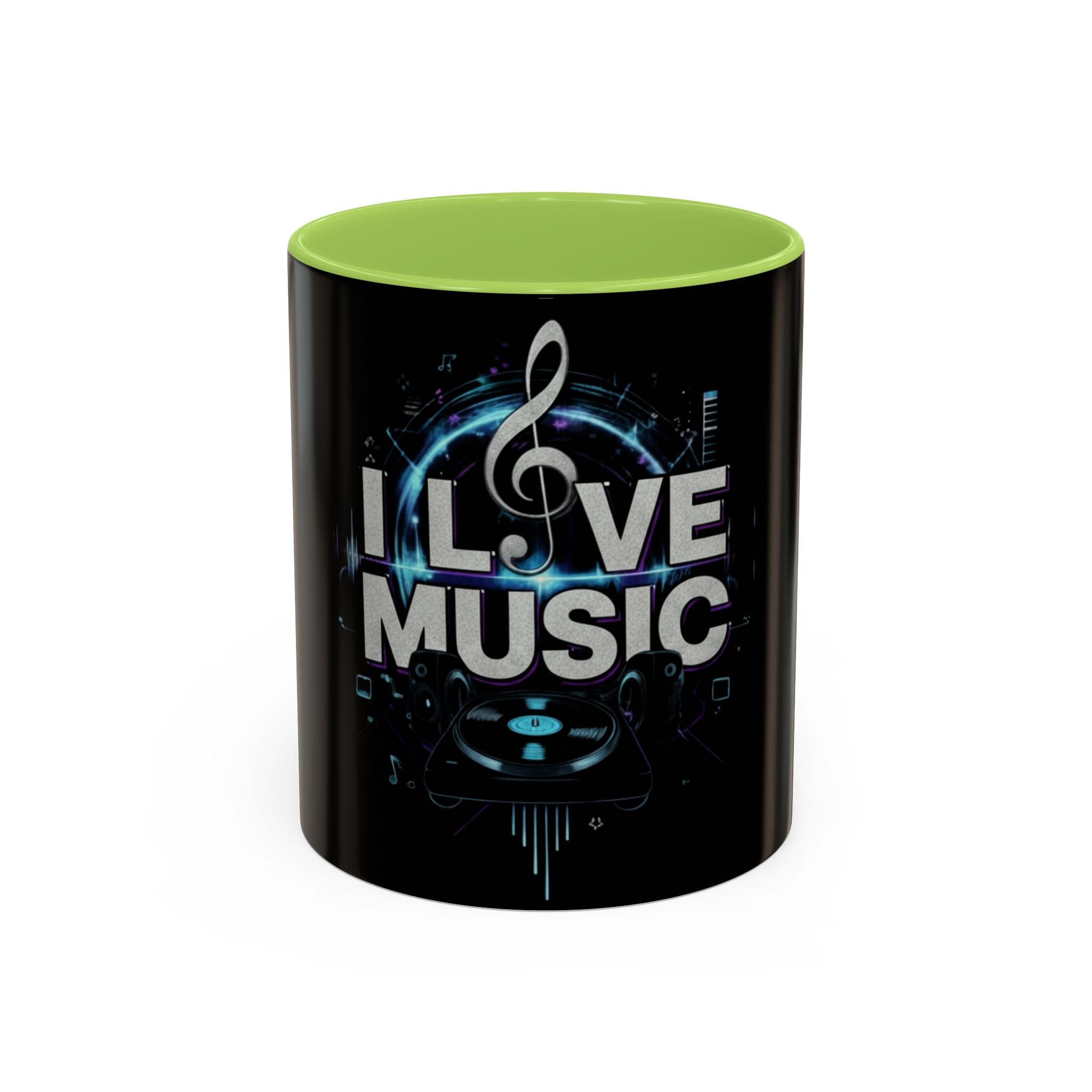 I Love Music Accent Coffee Mug  (11/15 oz)