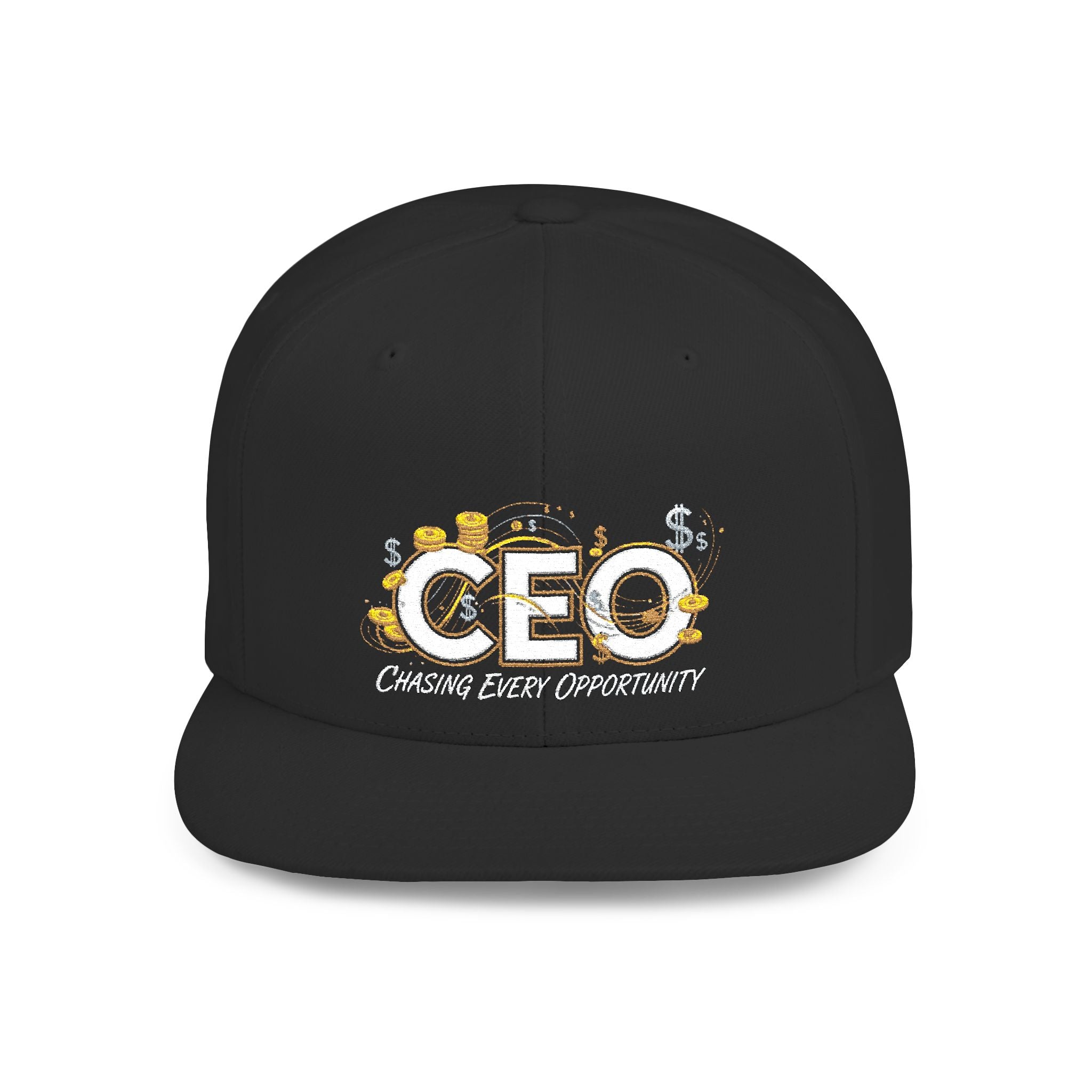 CEO Snapback Hat - "Chasing Every Opportunity" Flat Bill Cap
