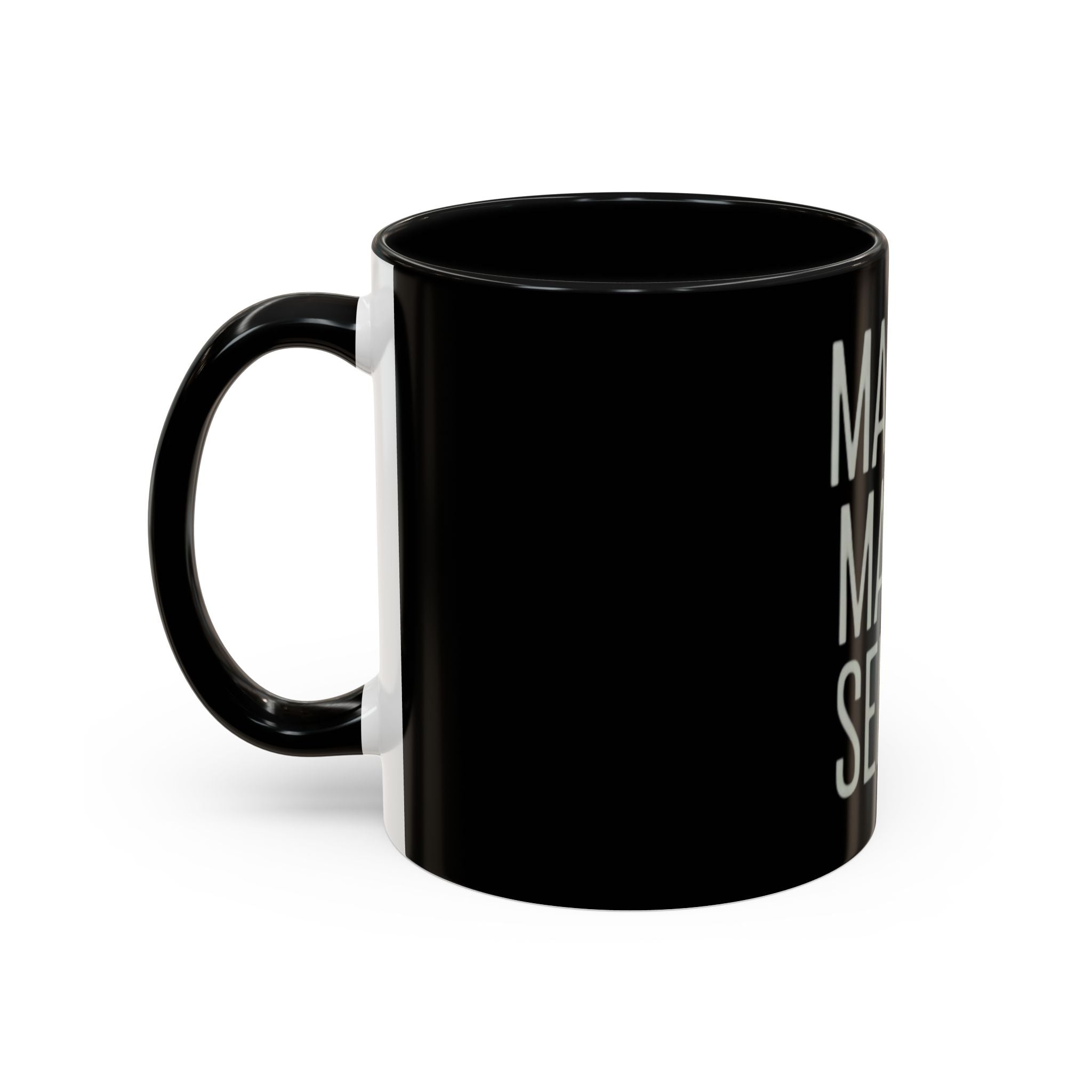 Make It Make Sense Mug — Black Accent Coffee Mug with Bold Typography (11/15 oz)