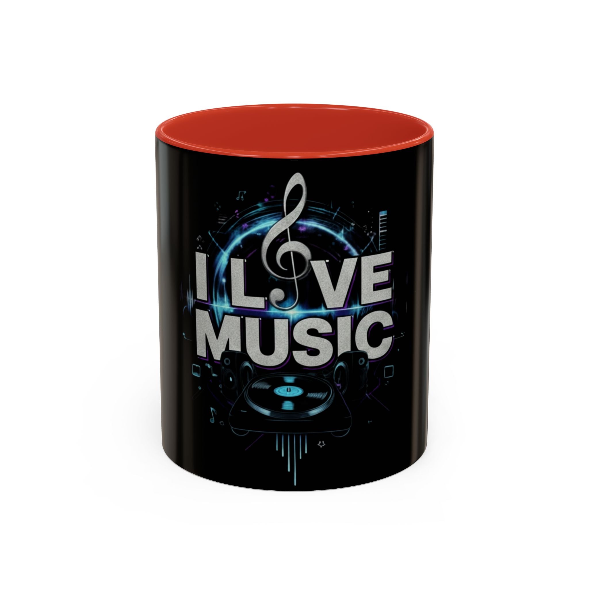 I Love Music Accent Coffee Mug  (11/15 oz)