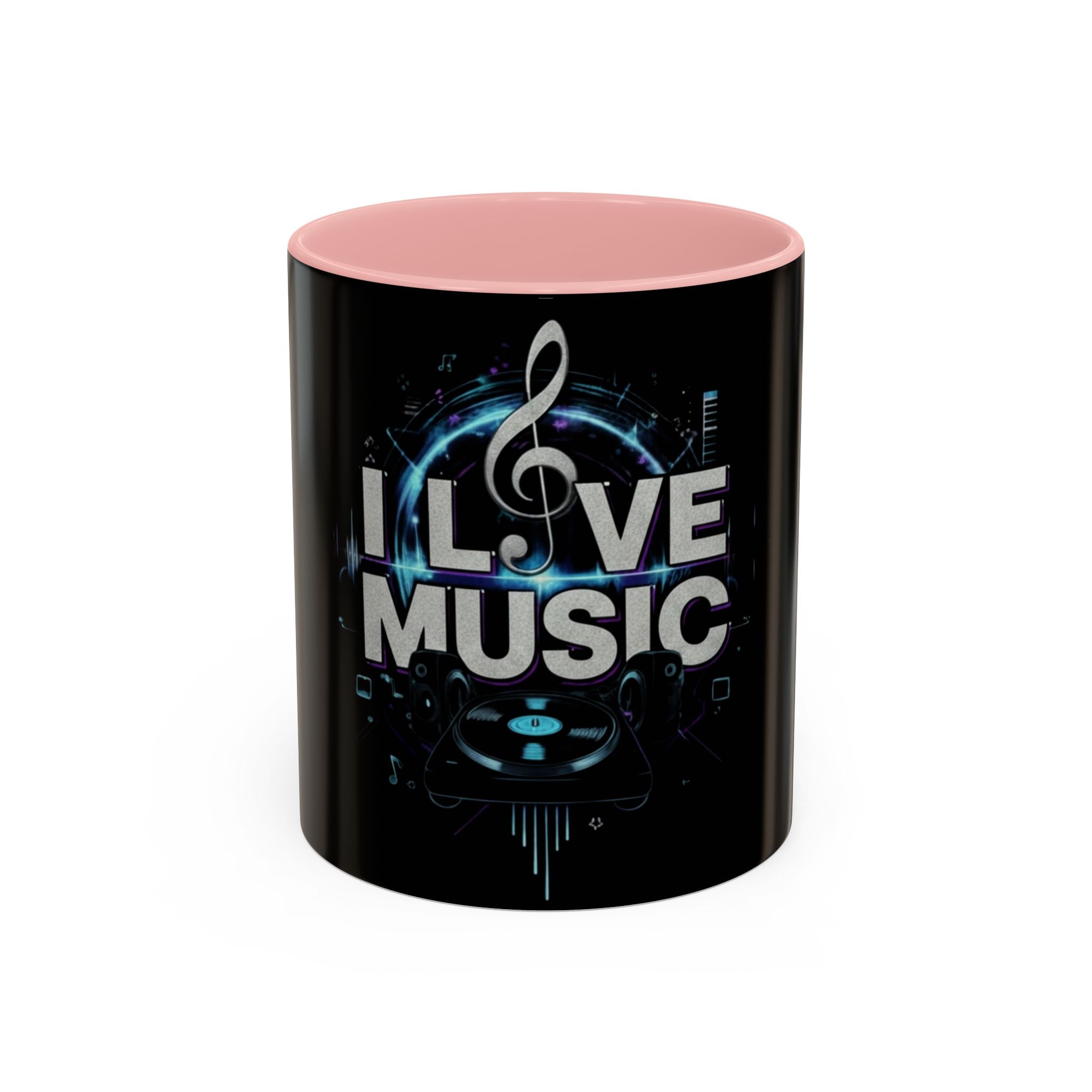 I Love Music Accent Coffee Mug  (11/15 oz)