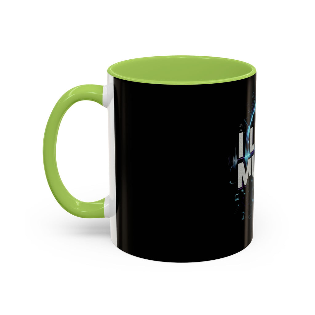 I Love Music Accent Coffee Mug  (11/15 oz)