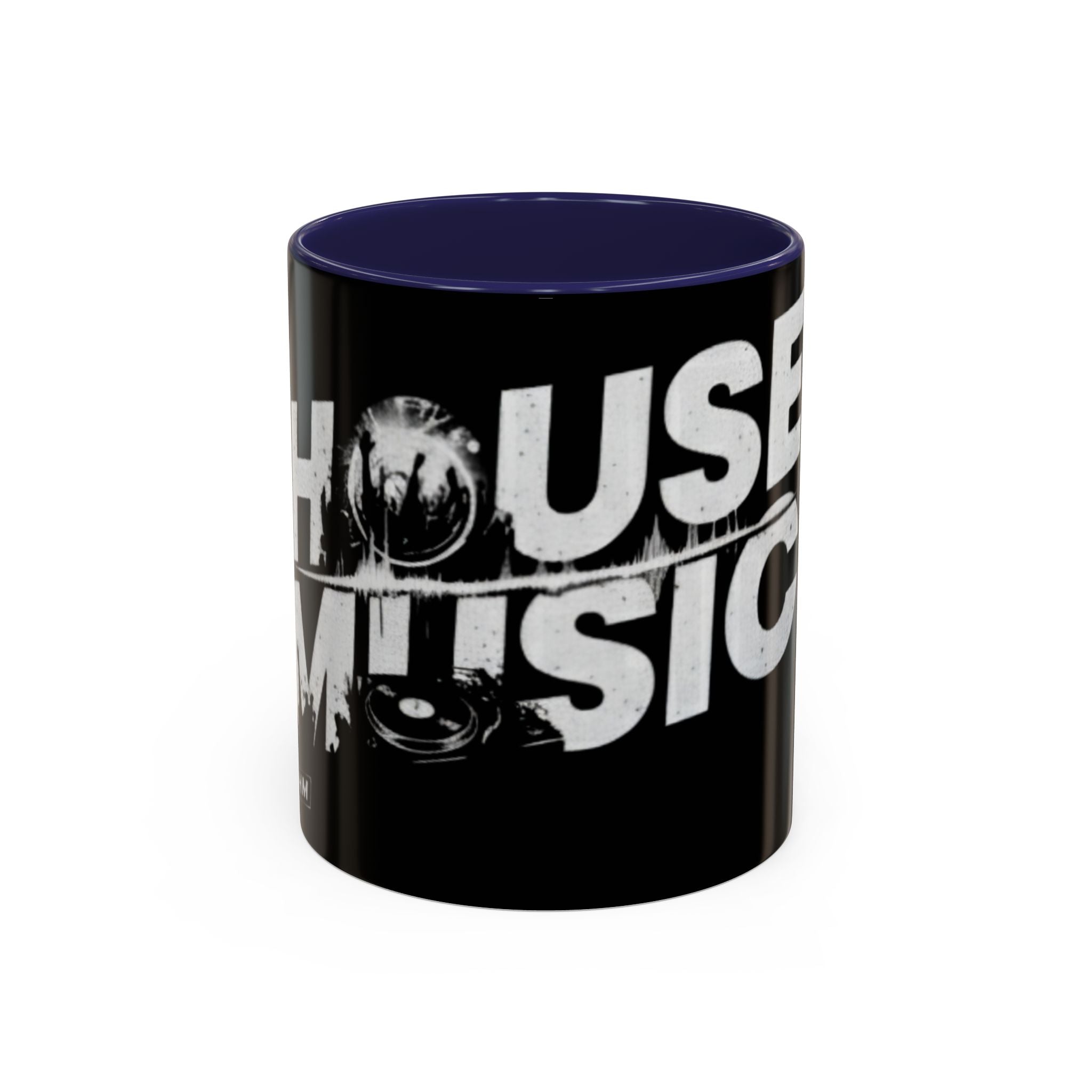 House Music Coffee Mug (Black DJ Turntable Design 11/15oz)