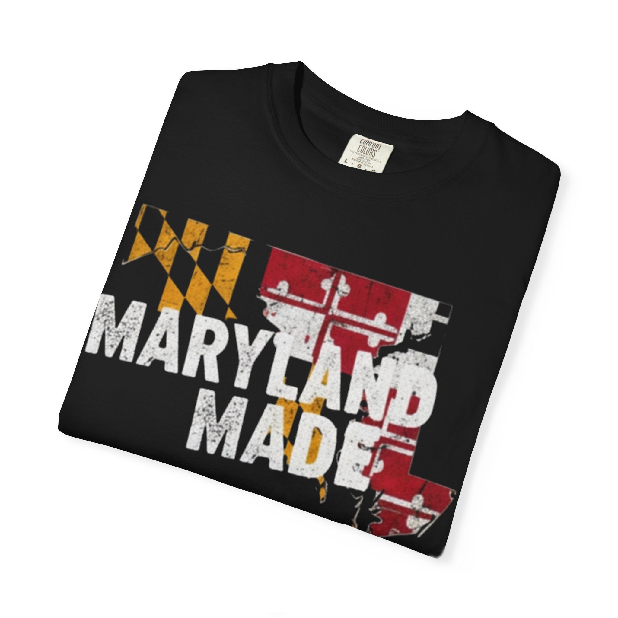 Maryland Made T-Shirt  (Distressed State Flag Tee)